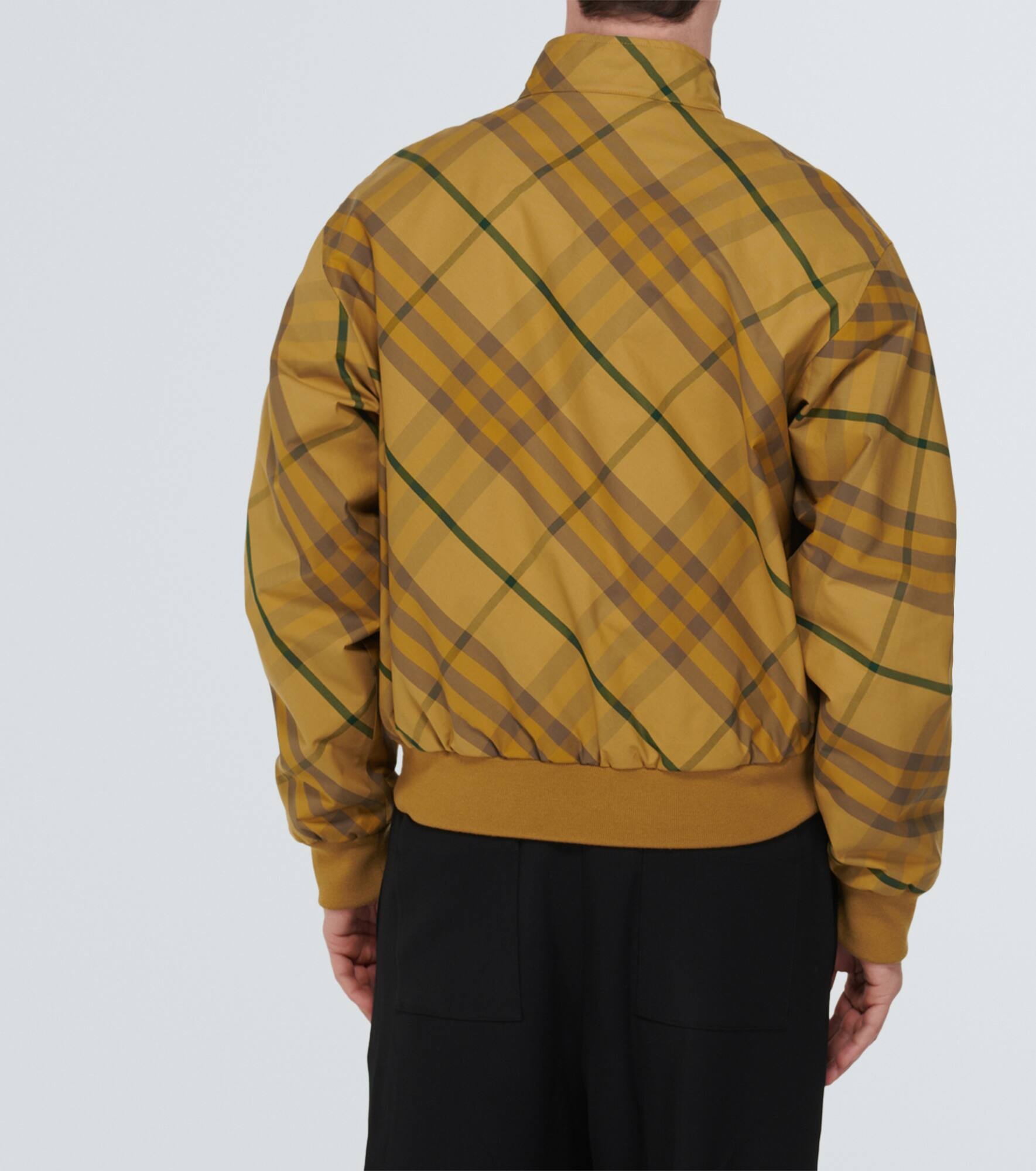 Burberry Check cotton twill bomber jacket - 4