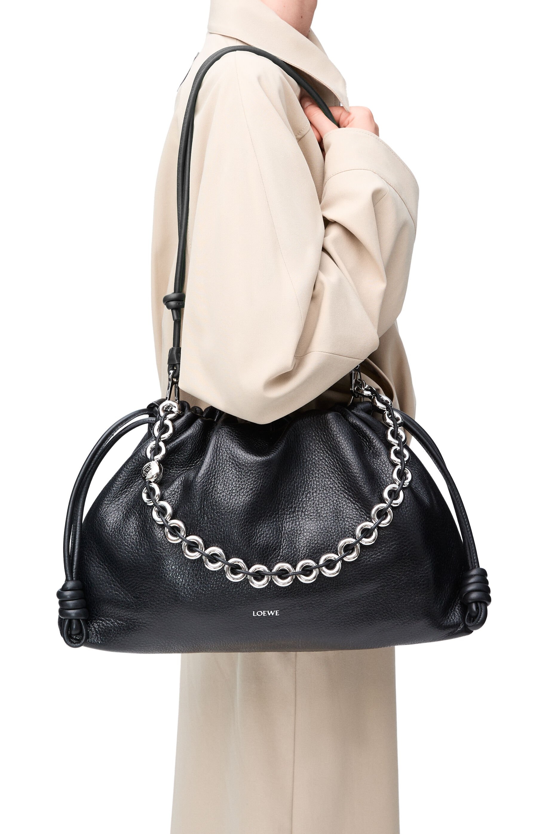 Large Flamenco purse in deerskin - 3