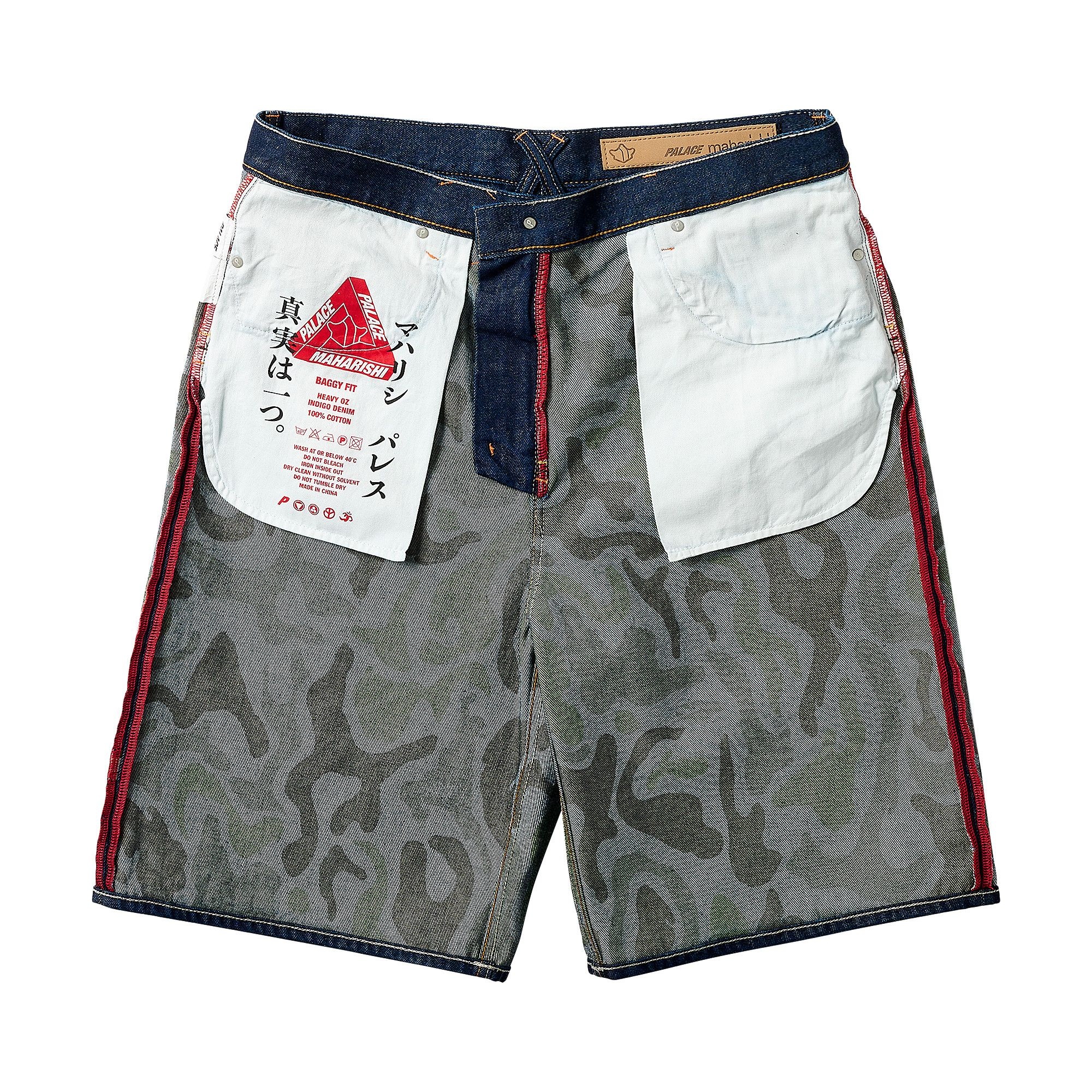 Palace x Maharishi Baggy Denim Short 'Indigo' - 4
