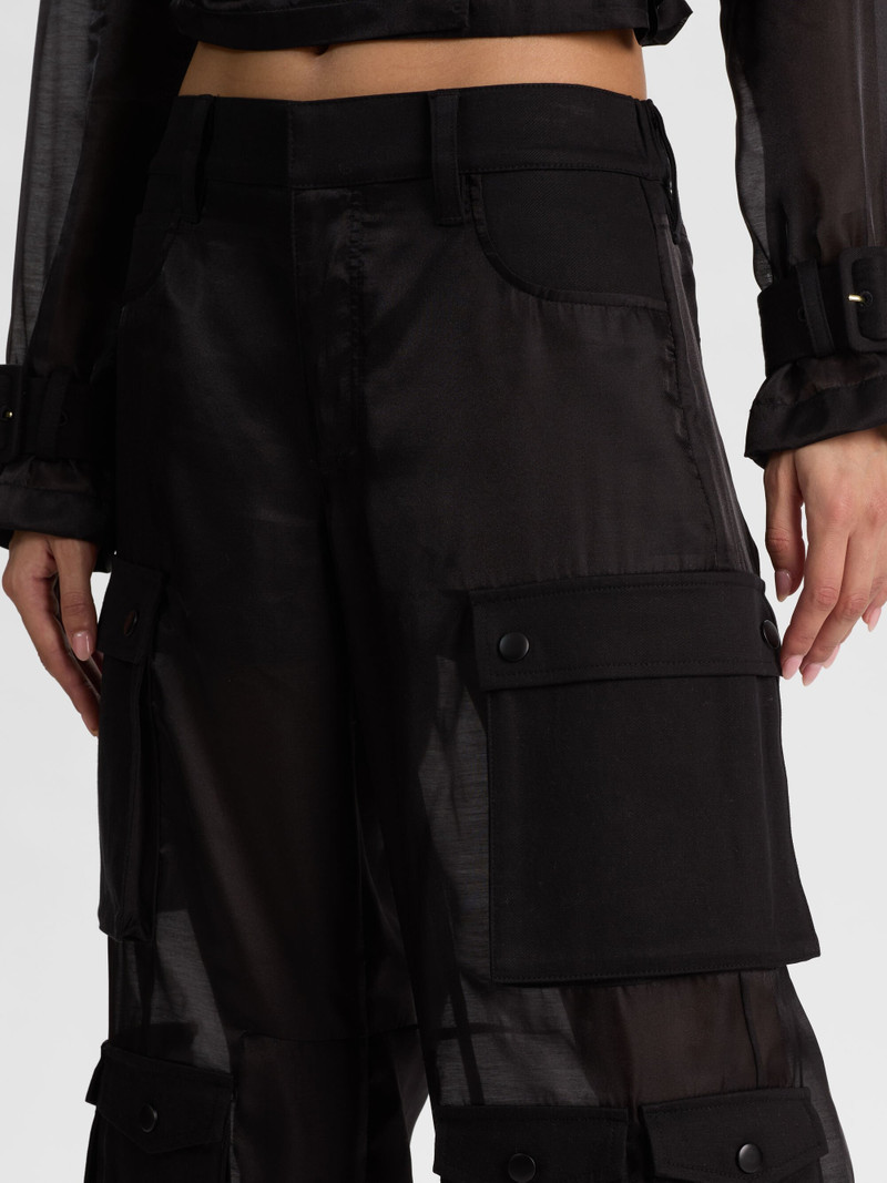 OLYMPIA SHEER COMBO CARGO PANT 5
