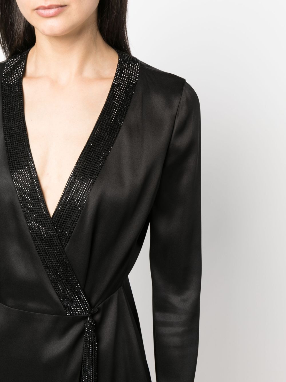 Shiret crystal-embellished silk top - 5