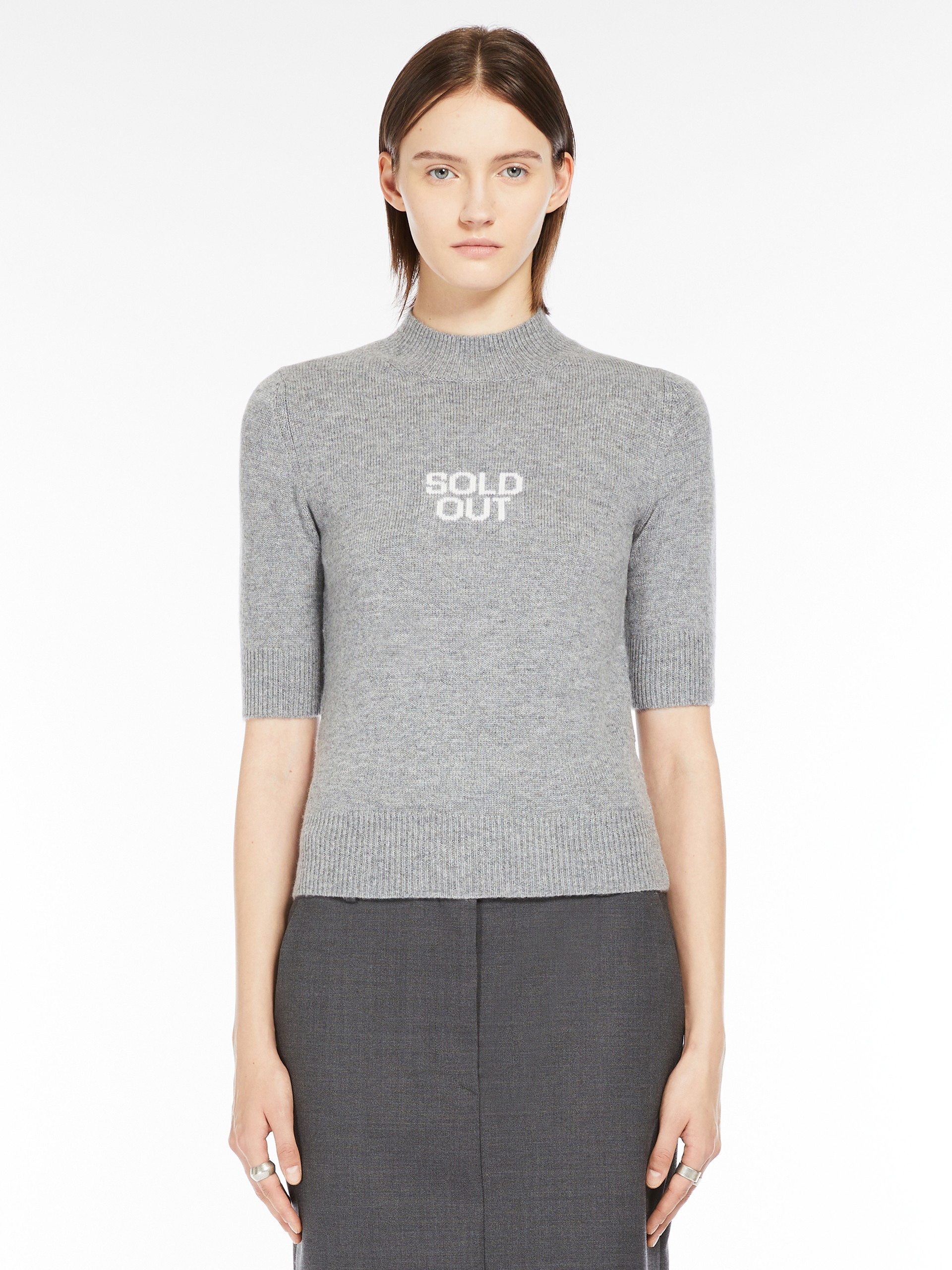 RENON Short-sleeved wool and cashmere sweater - 3