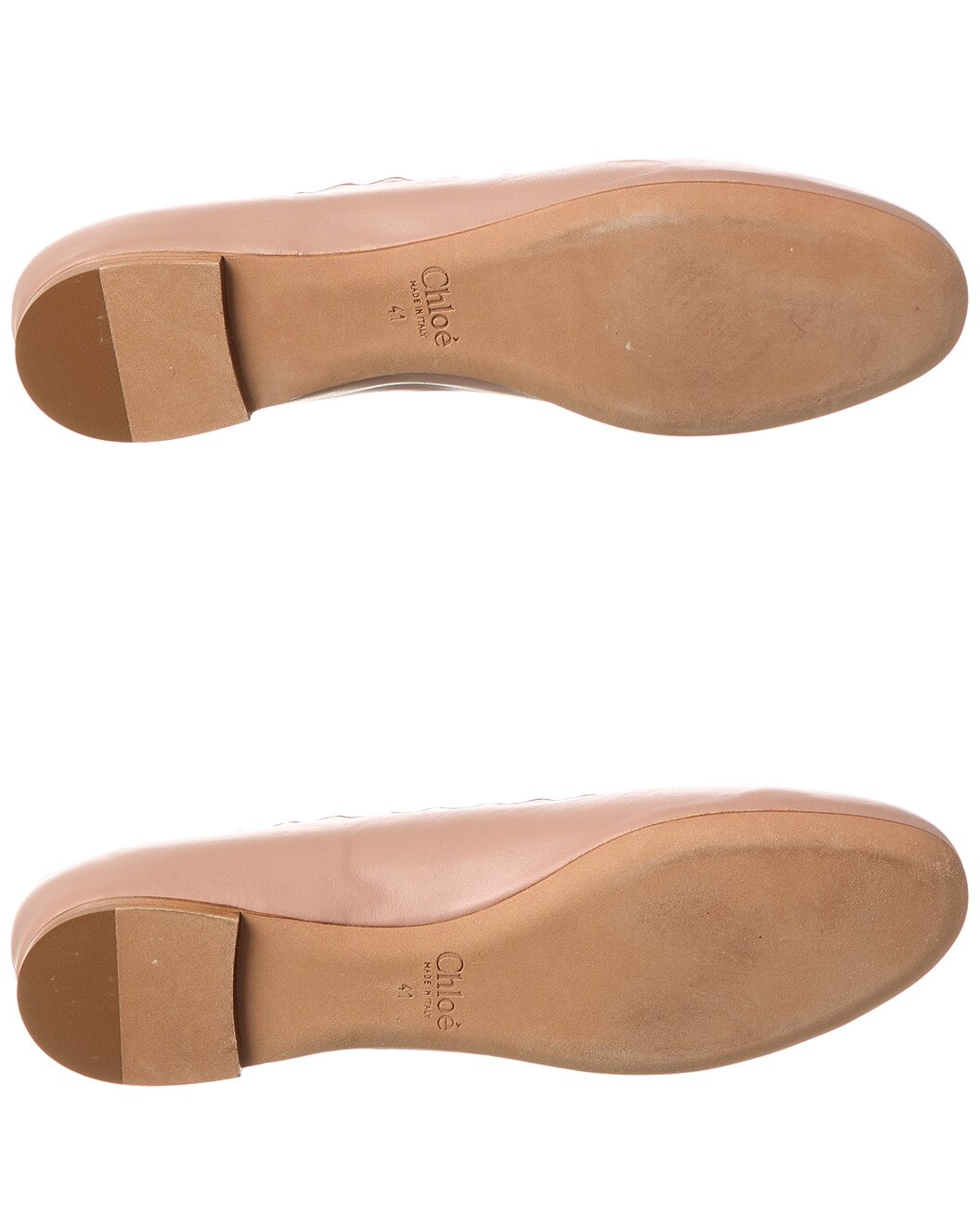 Chloé Lauren Scalloped Leather Ballerina Flat (Authentic Pre-Loved) - 4