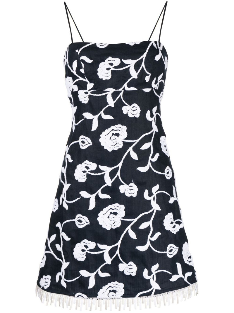 Balerina floral-embroidered minidress 1