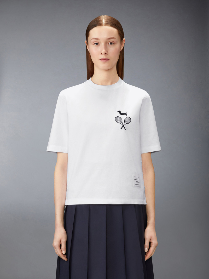 Thom Browne JERSEY EMBROIDERY TEE outlook