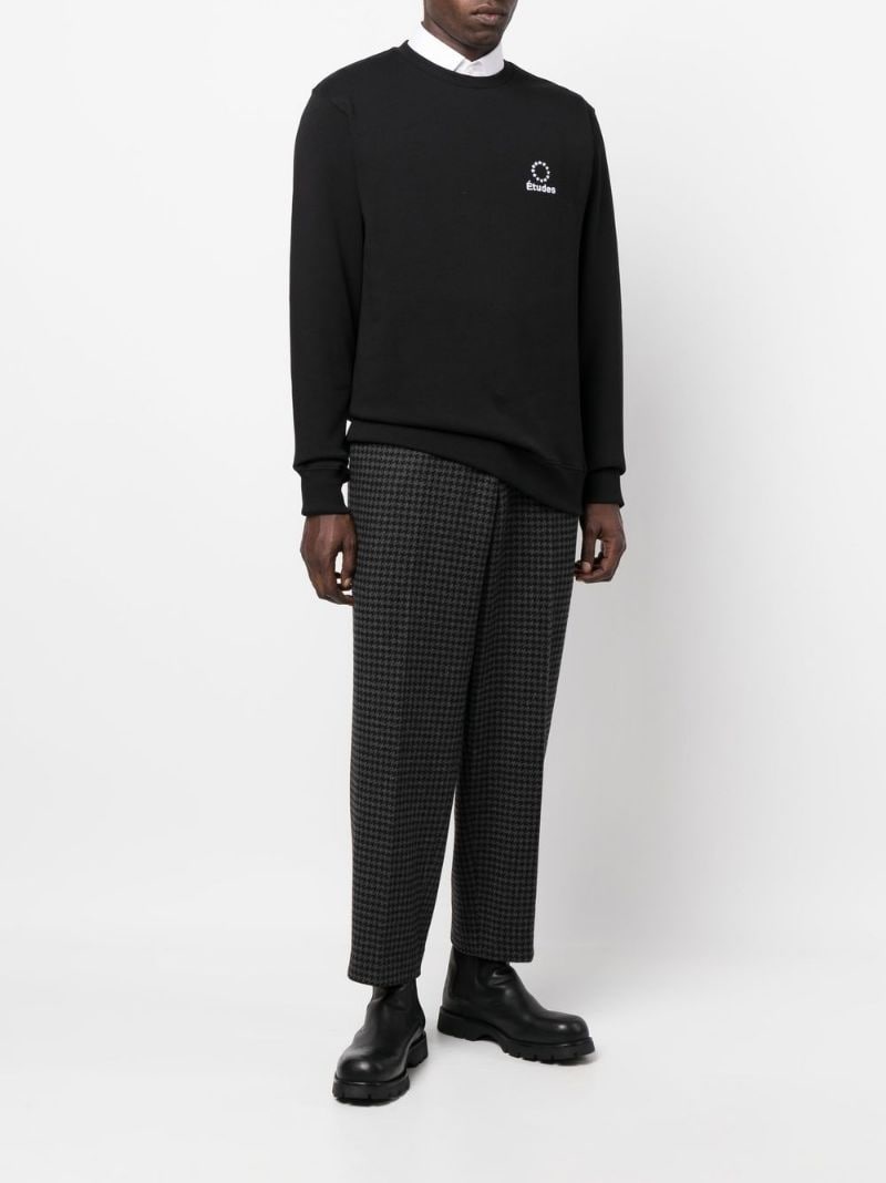 embroidered-logo long-sleeve sweatshirt - 2