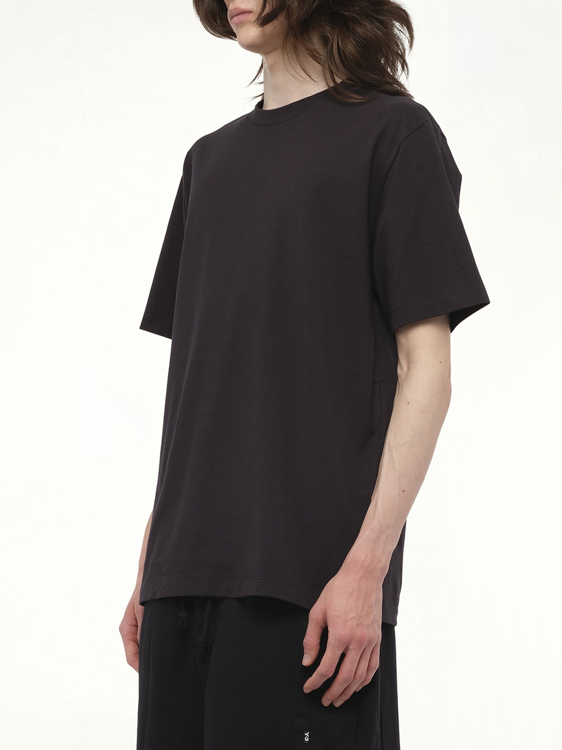 【関税込み】Y-3 ブラック Running 半袖Tシャツ Y-3: ブラック Running 半袖Tシャツ | SSENSE 日本