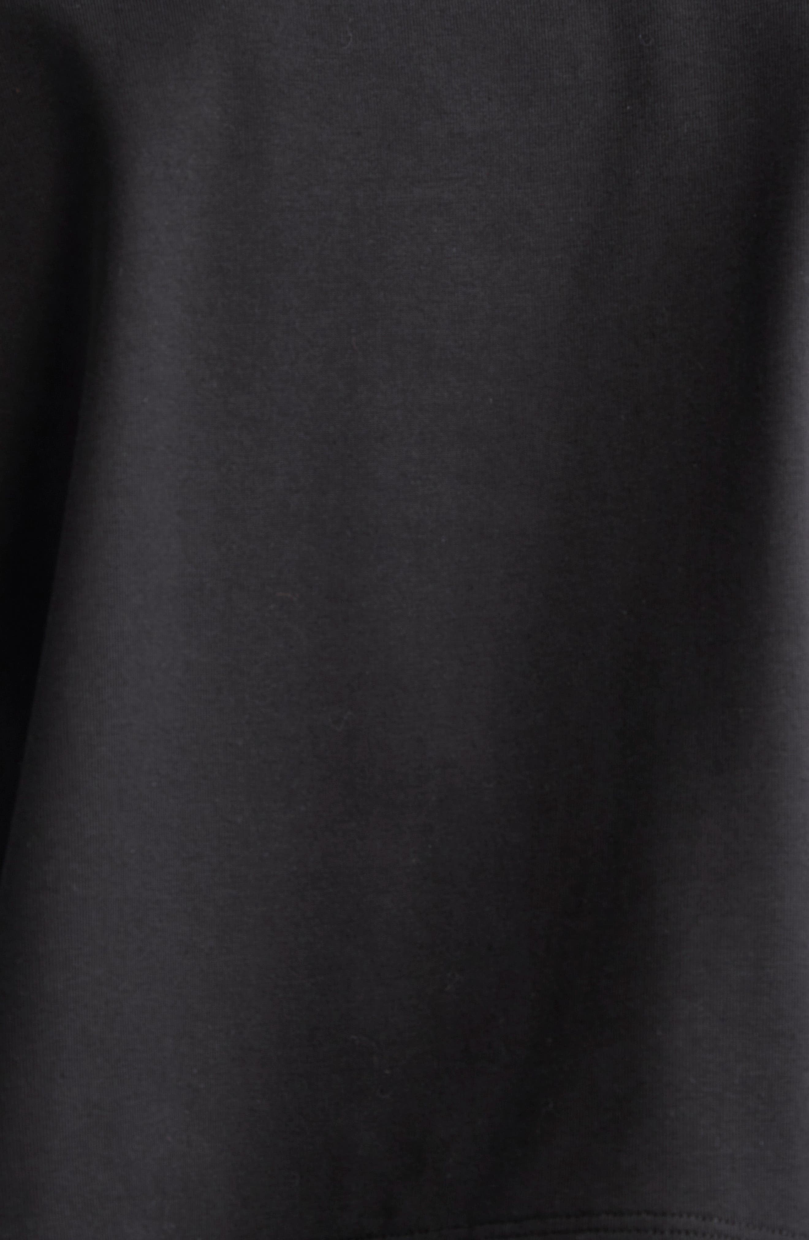 Area Crystal Rosette Crop T-Shirt in Black at Nordstrom - 7