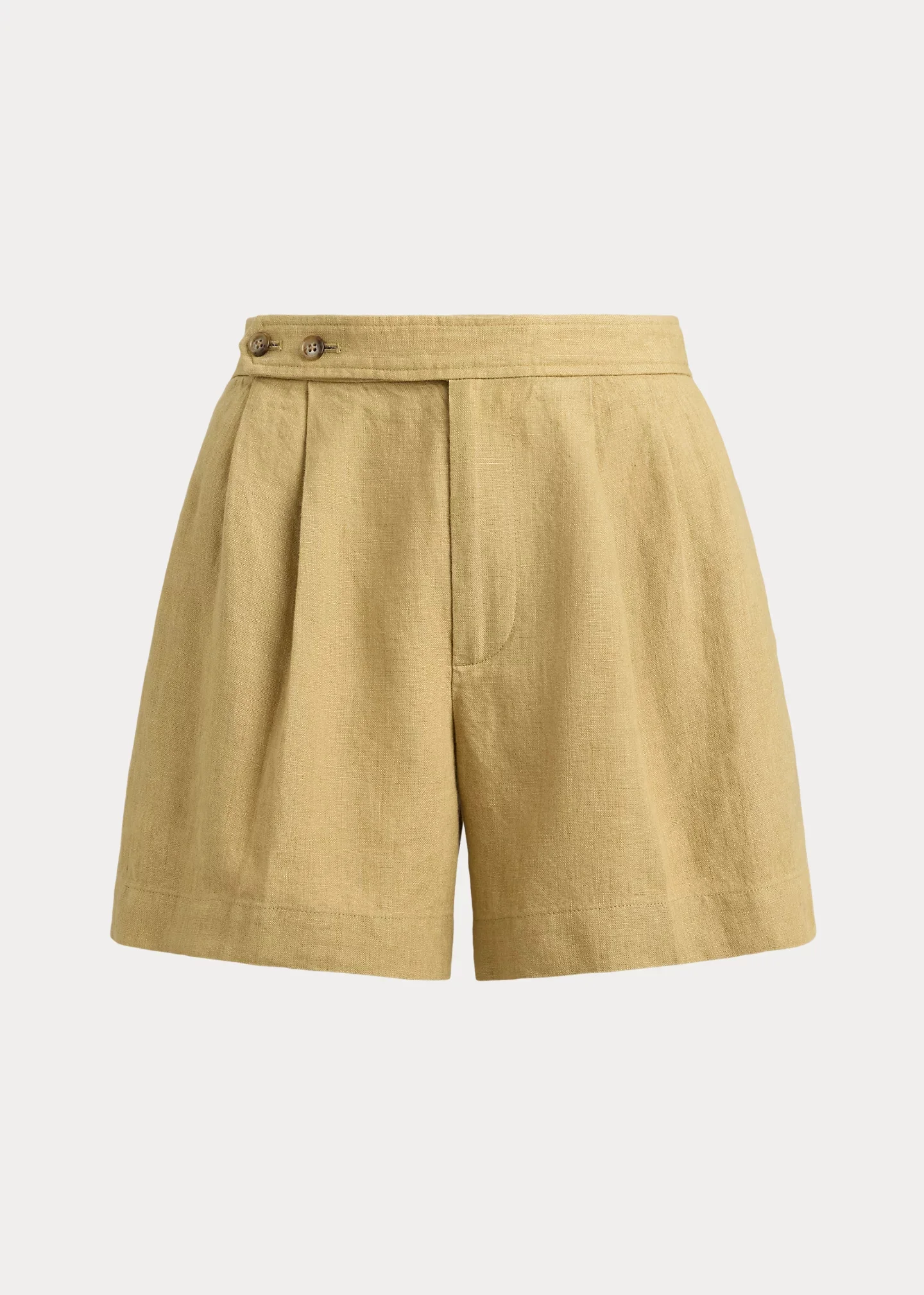Pleated Délavé Linen Short - 1