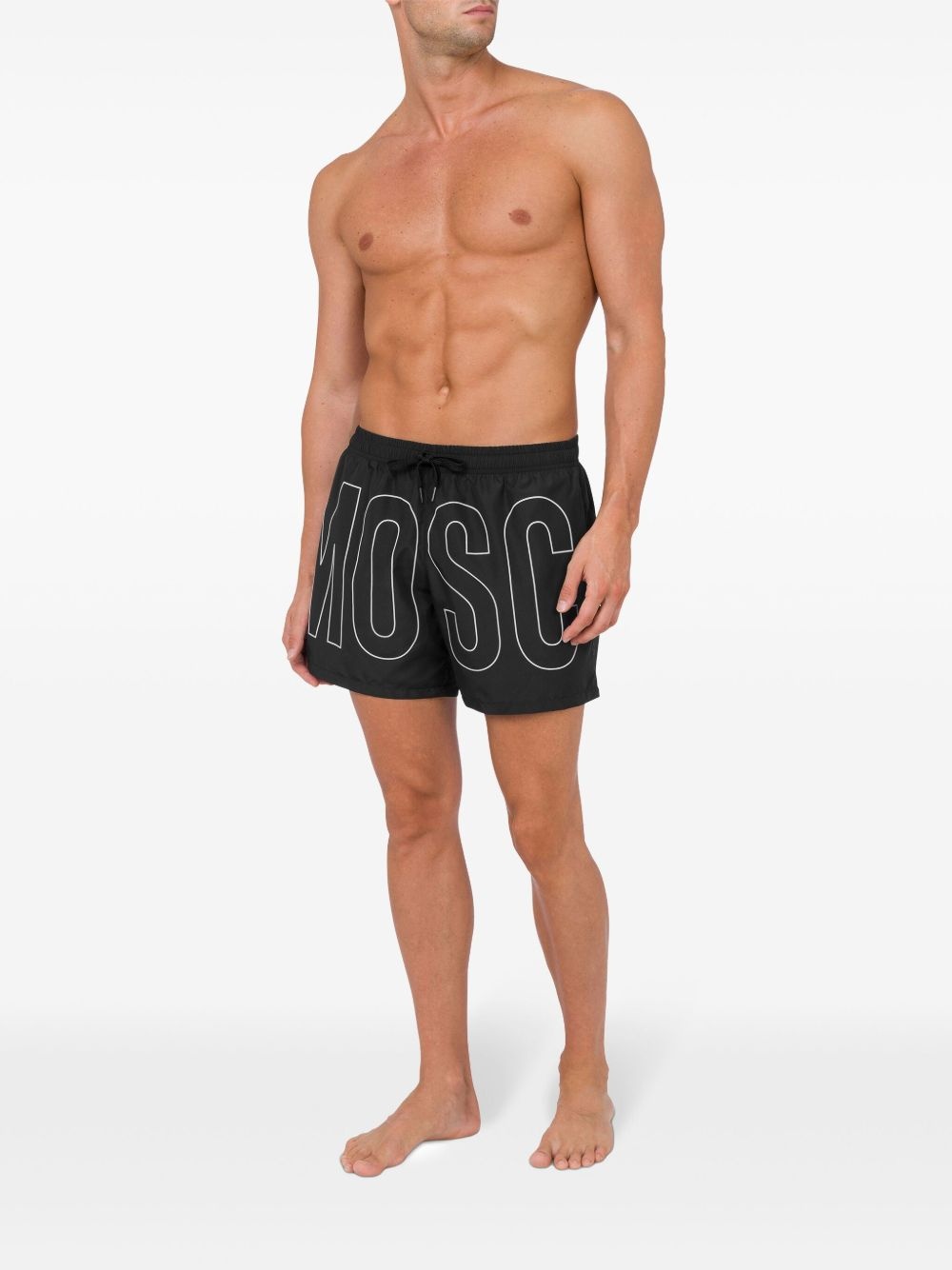 logo-print swim shorts - 2