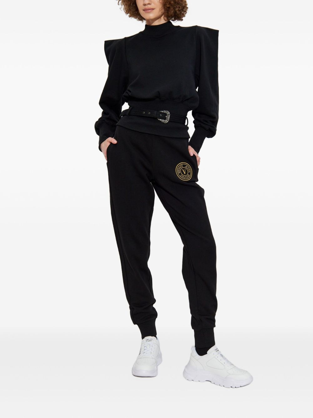 cotton belted sweatshirt - 2