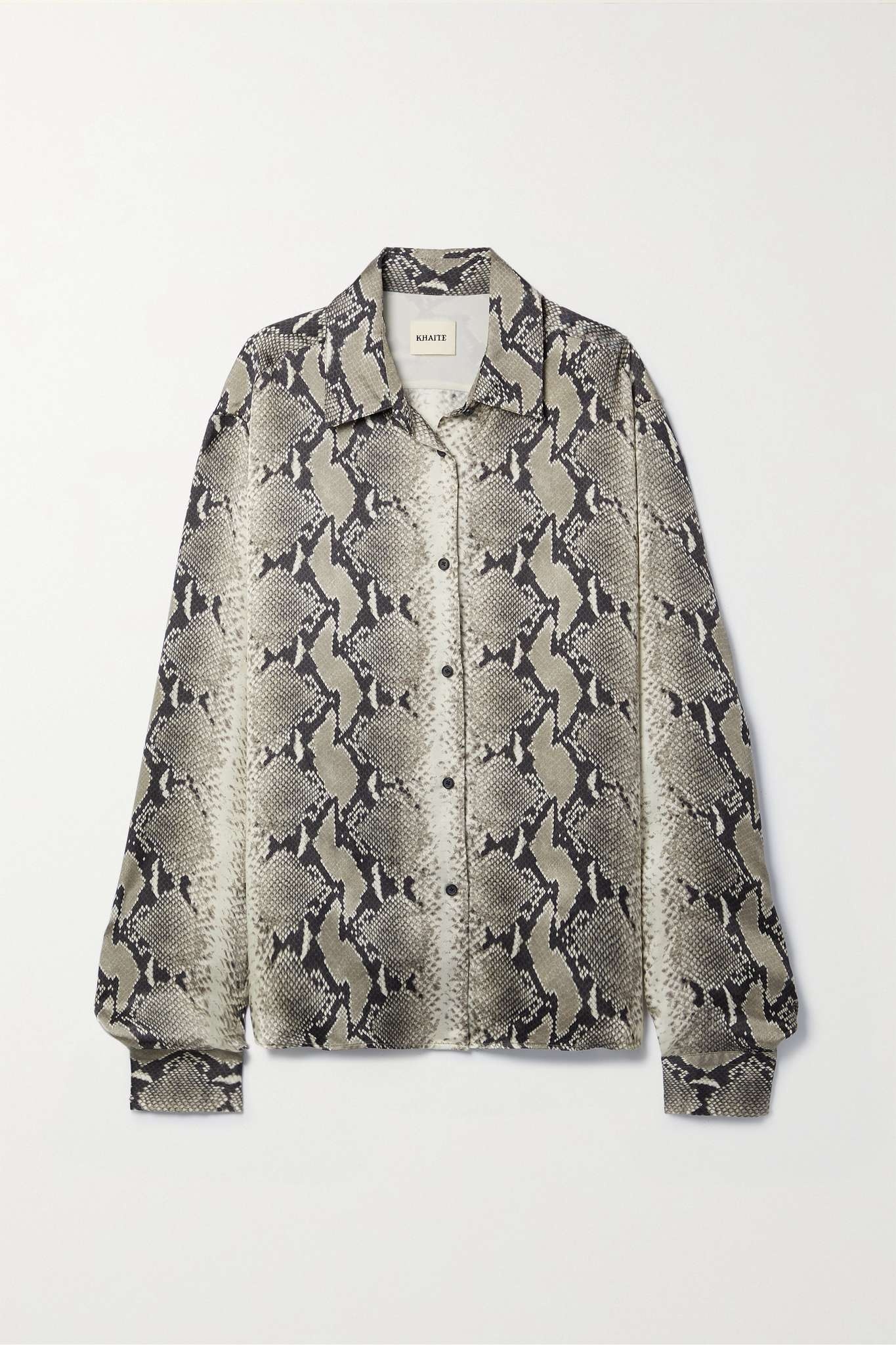 Argo snake-print satin shirt - 1