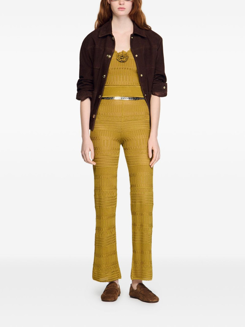 Sandro pattern slim-fit trousers outlook