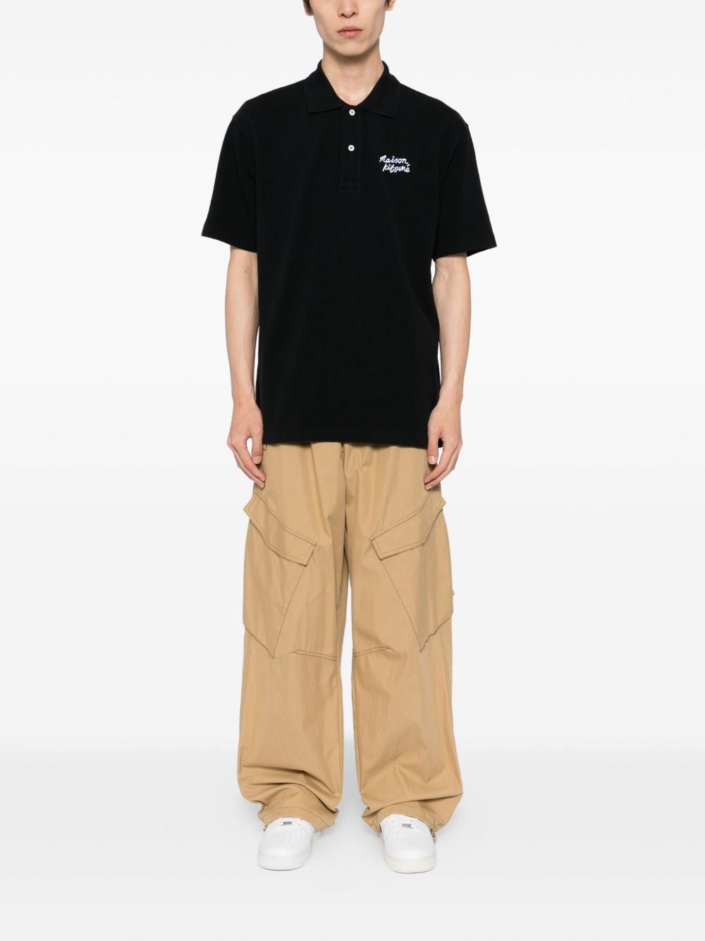 handwriting polo shirt - 2