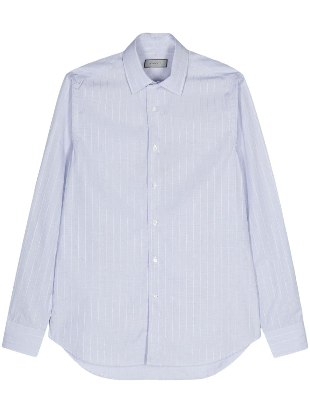 striped cotton shirt - 1