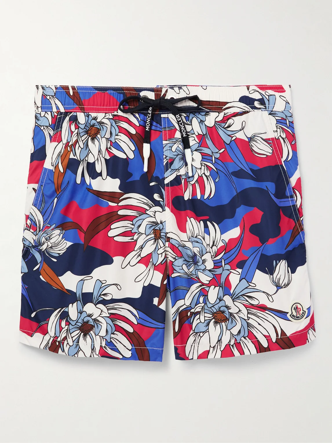 Slim-Fit Mid-Length Floral-Print Swim Shorts - 1