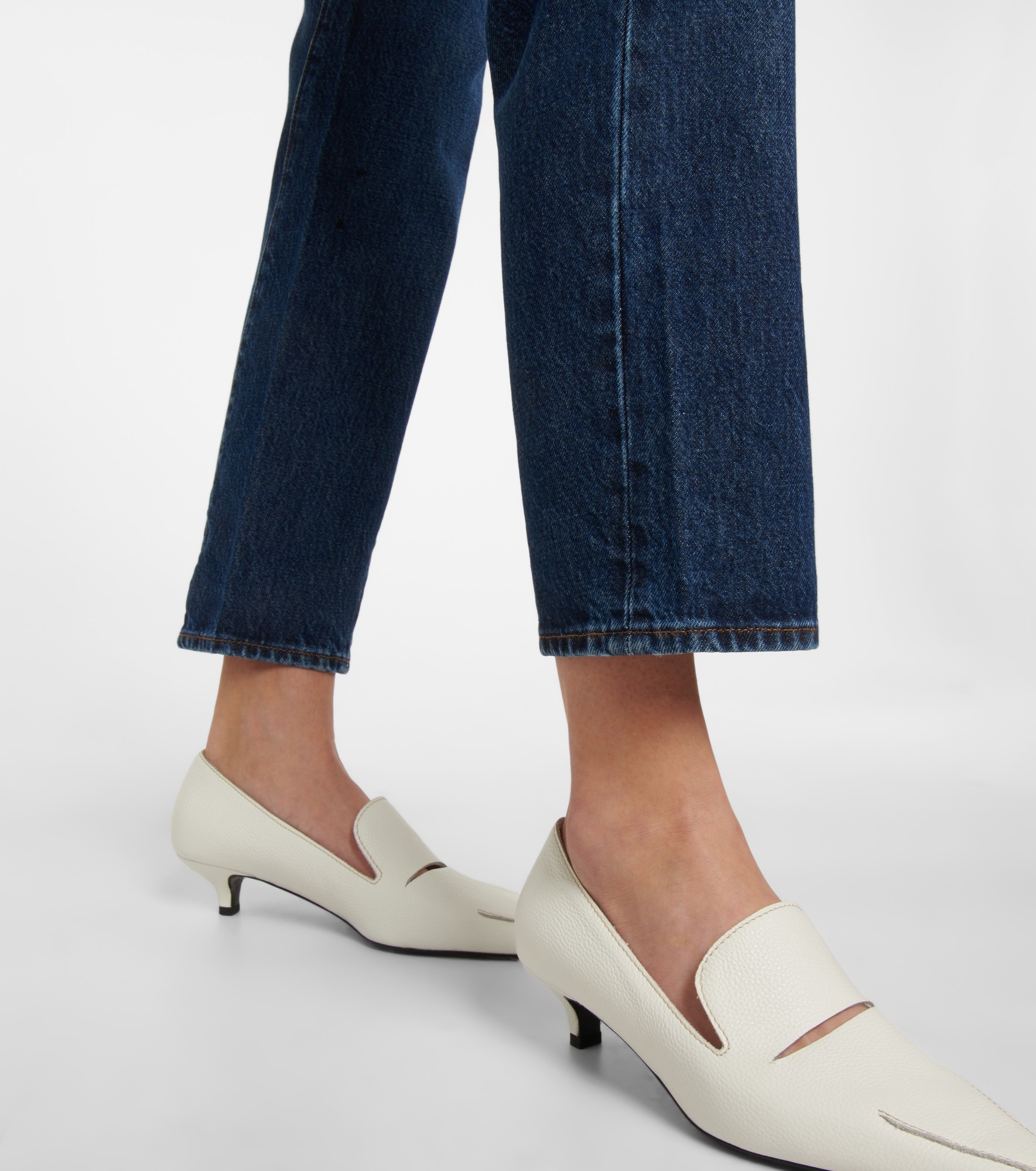 Twisted Seam mid-rise straight jeans - 6