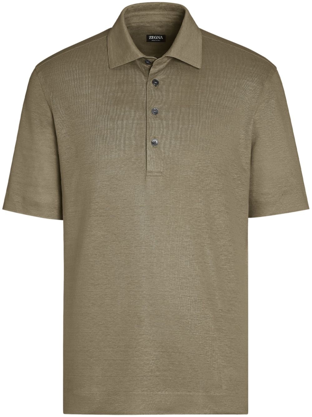 linen polo shirt - 1