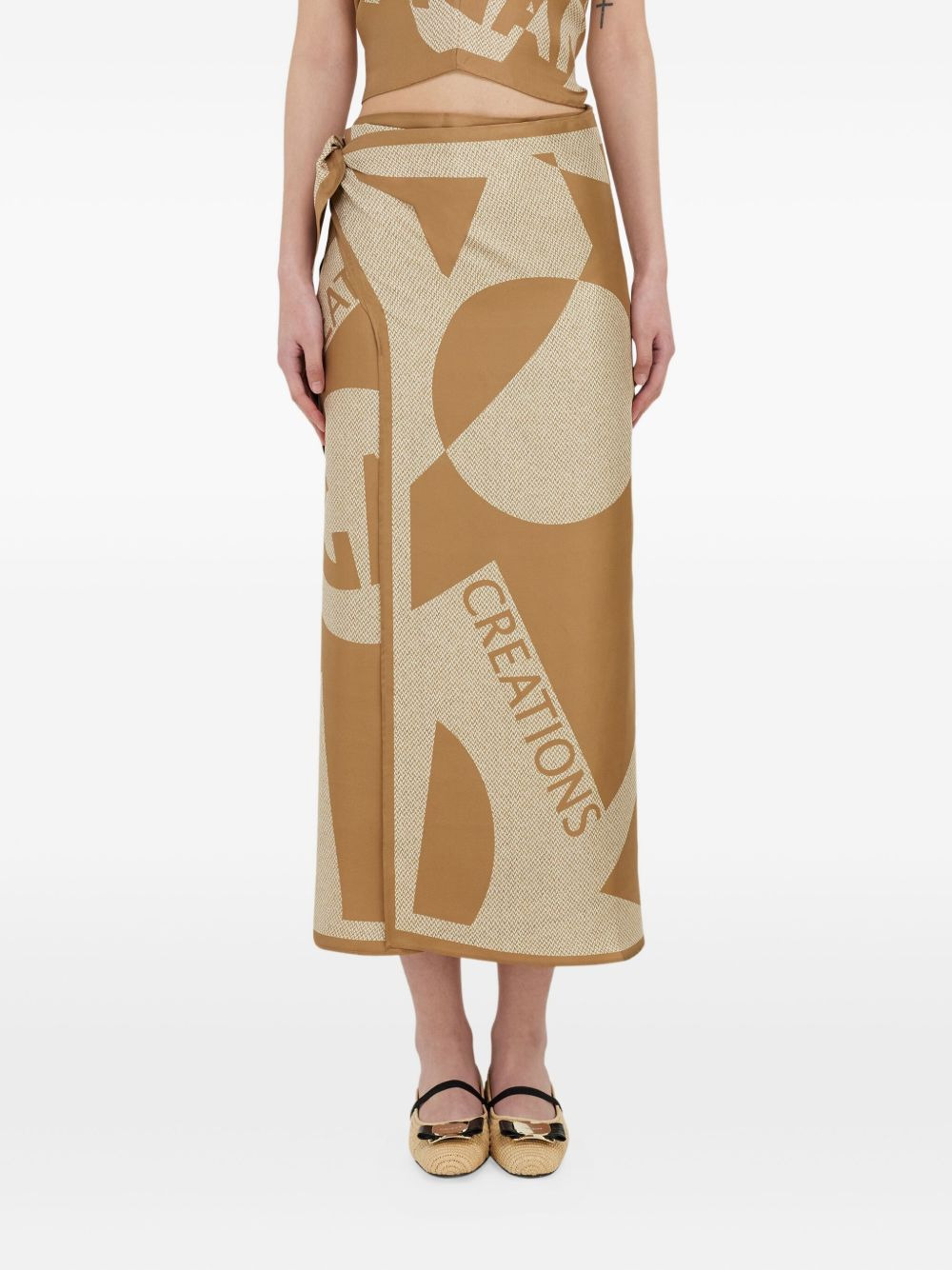 printed wrap beach cover-up - 2