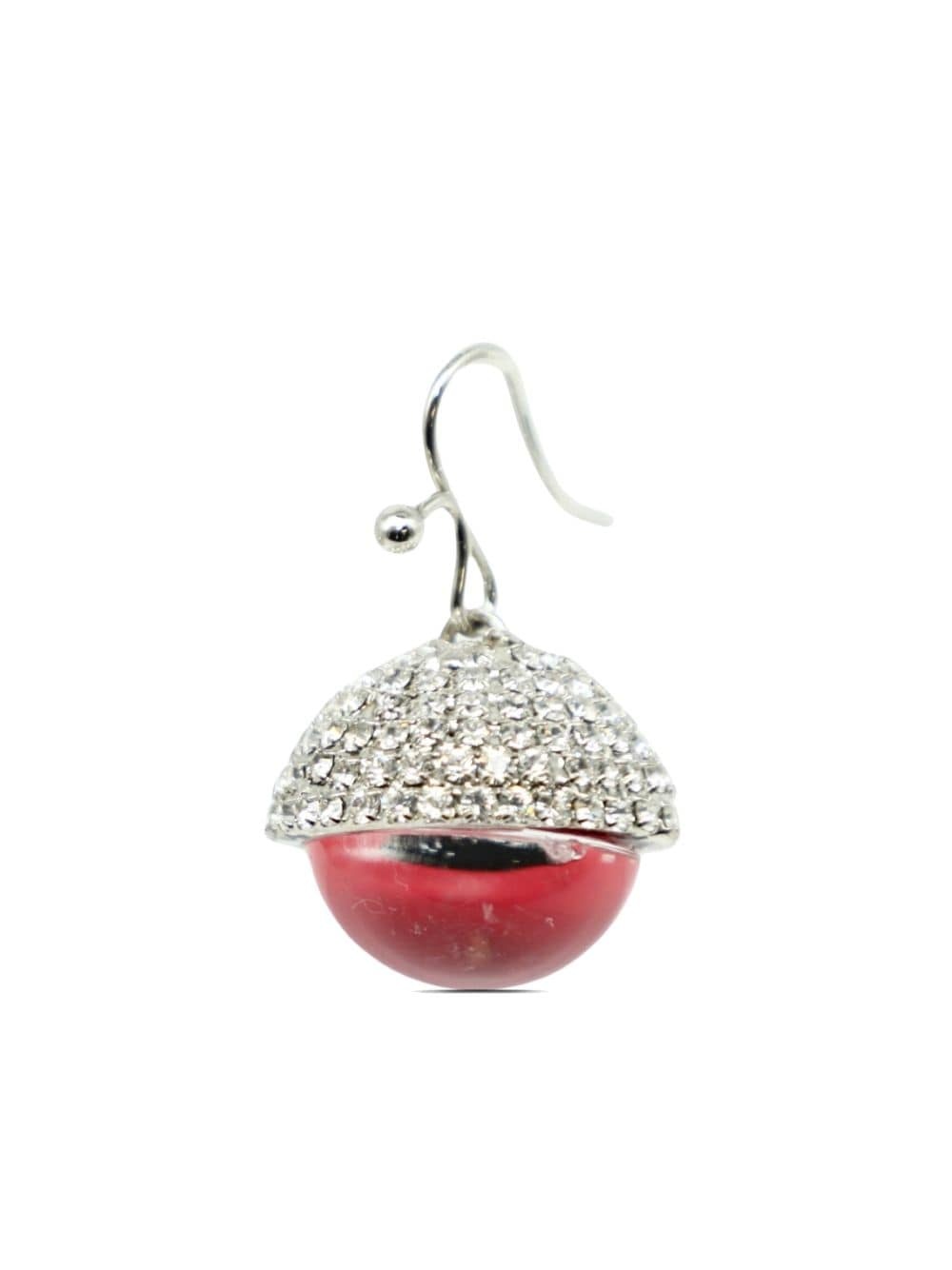 Red Eye crystal-embellished drop earrings - 2