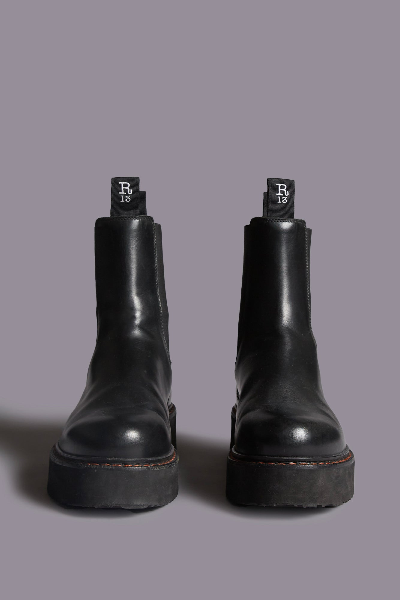 SINGLE STACK CHELSEA BOOT - BLACK | R13 - 2