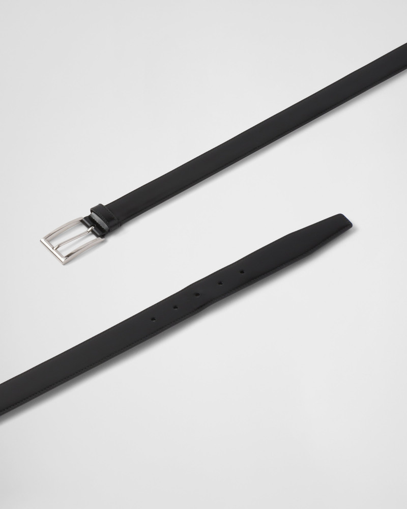 Brushed leather belt 4