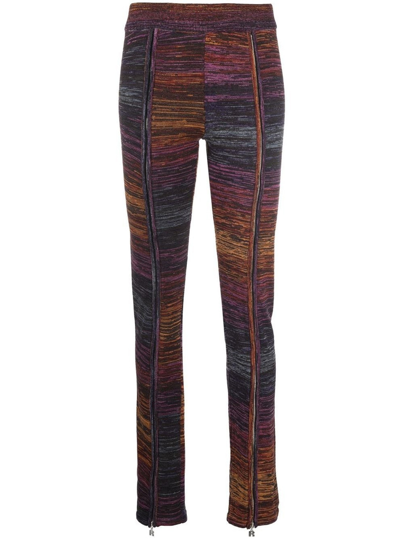 Space dyed knit trousers 1