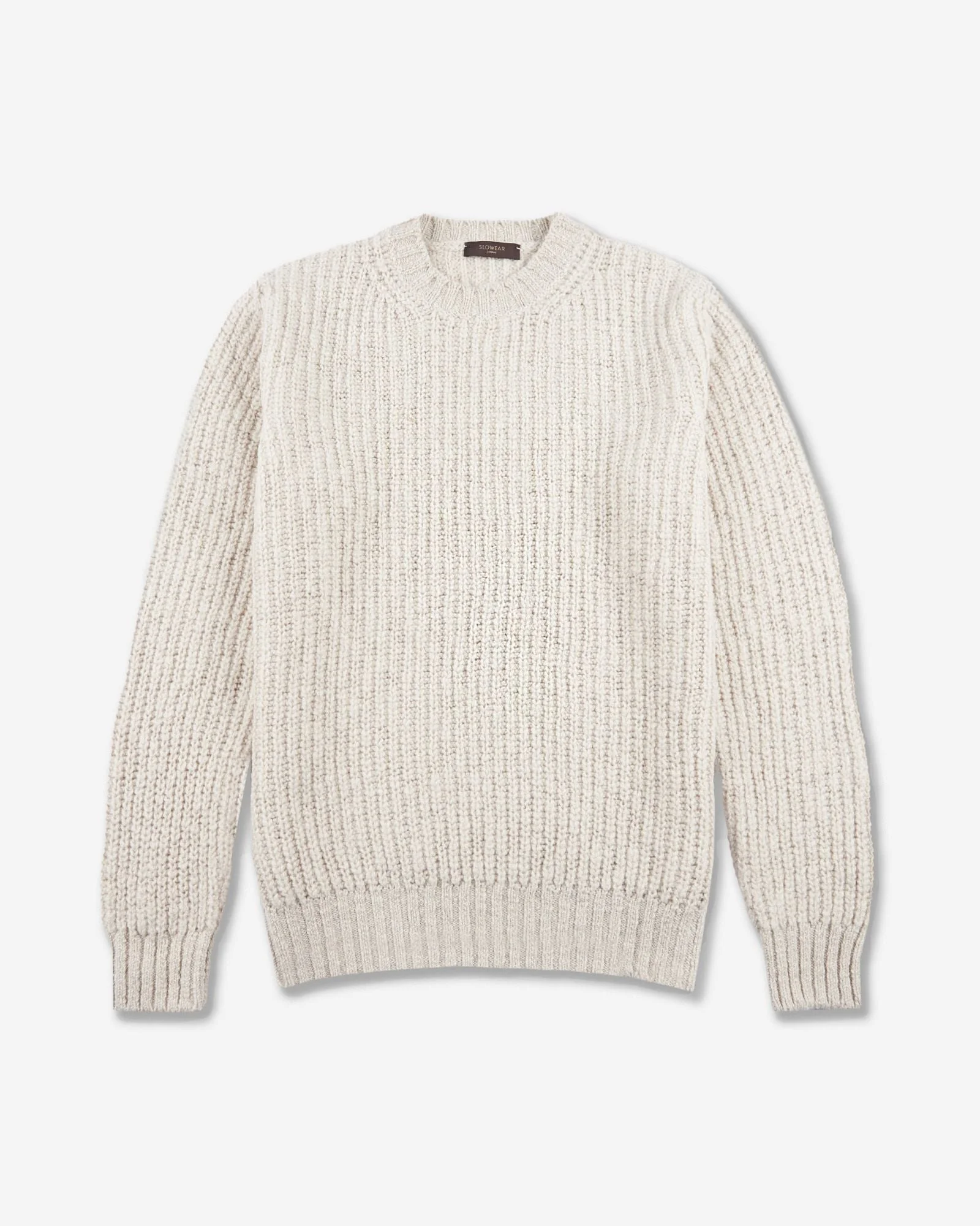 Slim fit wool round neck jumper - 1