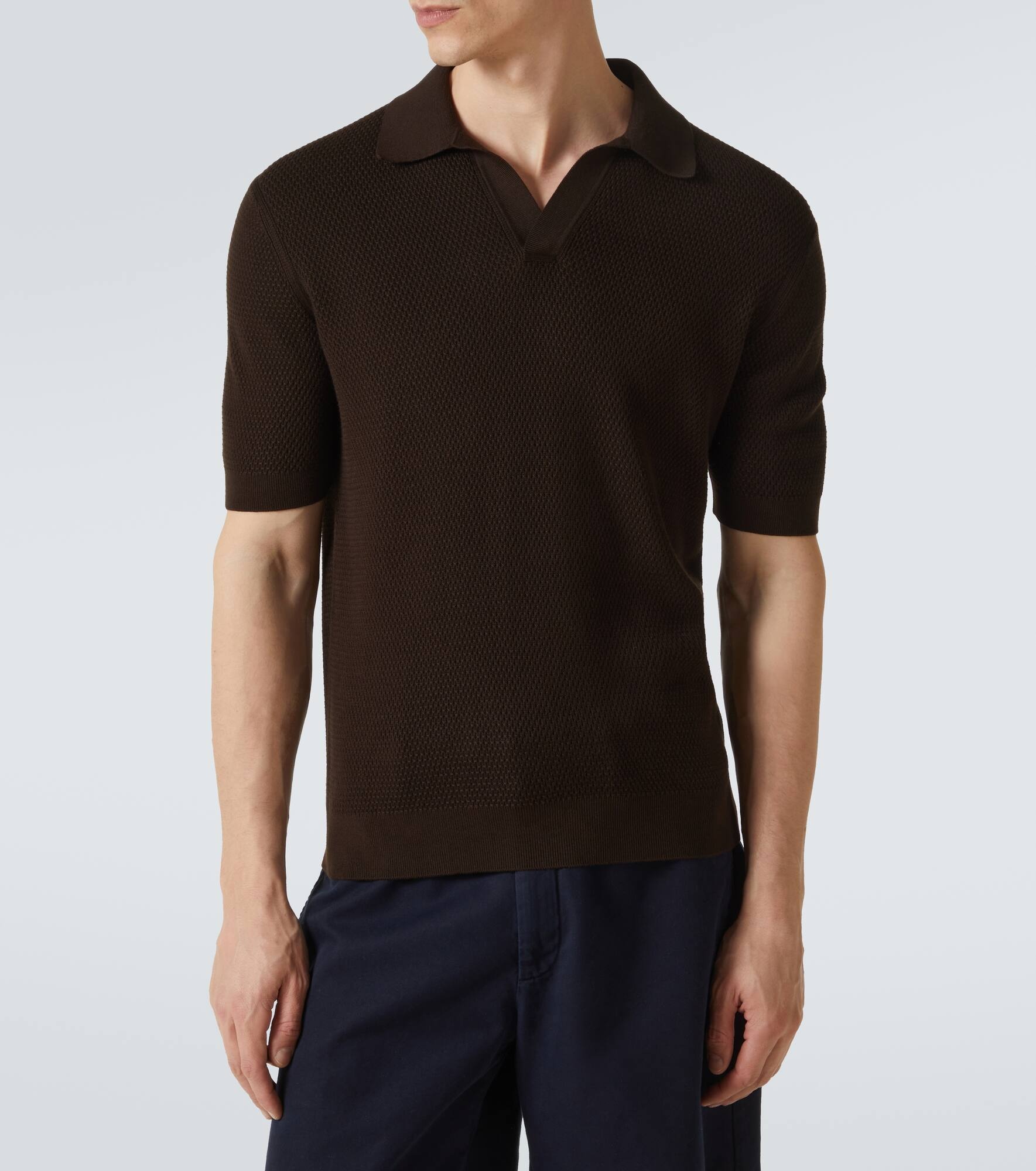 Cotton polo sweater - 3