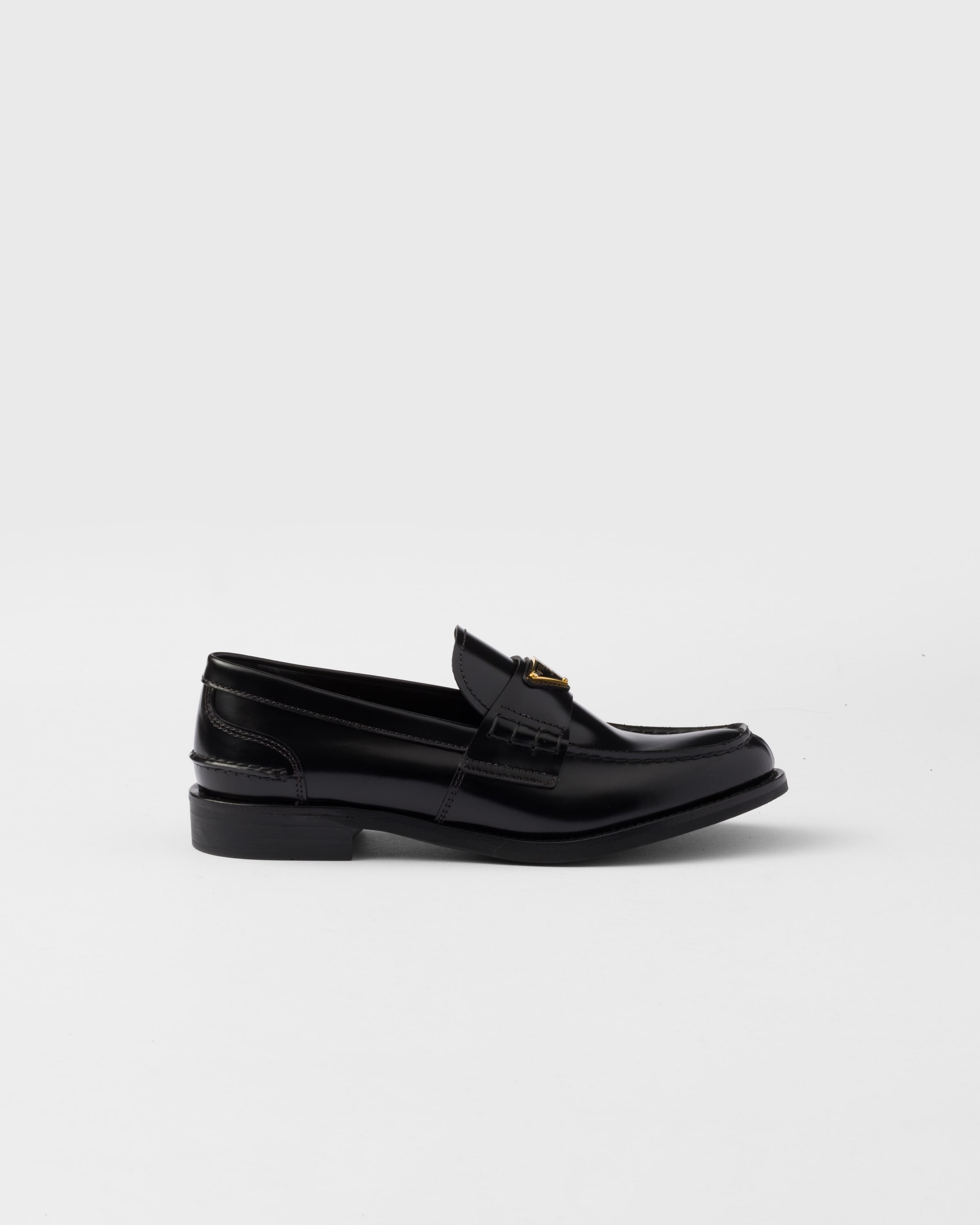 Brushed leather loafers - 2