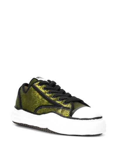 Maison MIHARAYASUHIRO sequin-embroidered lace-up sneakers outlook