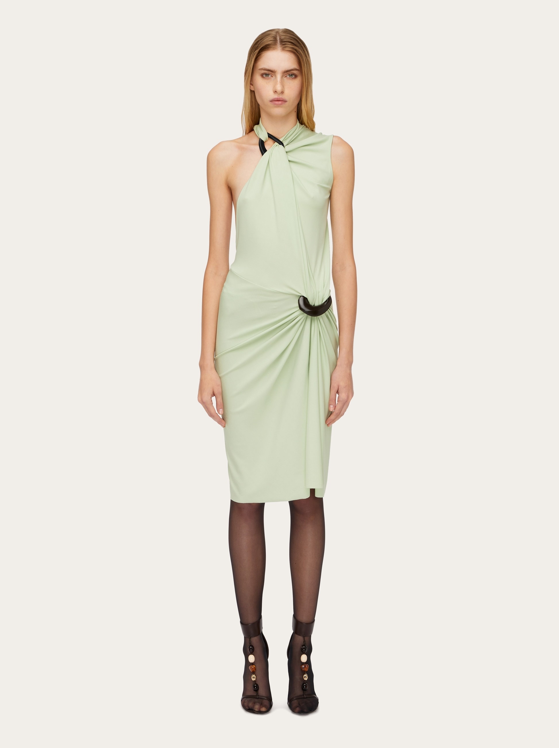 Asymmetric gathered dress - 7