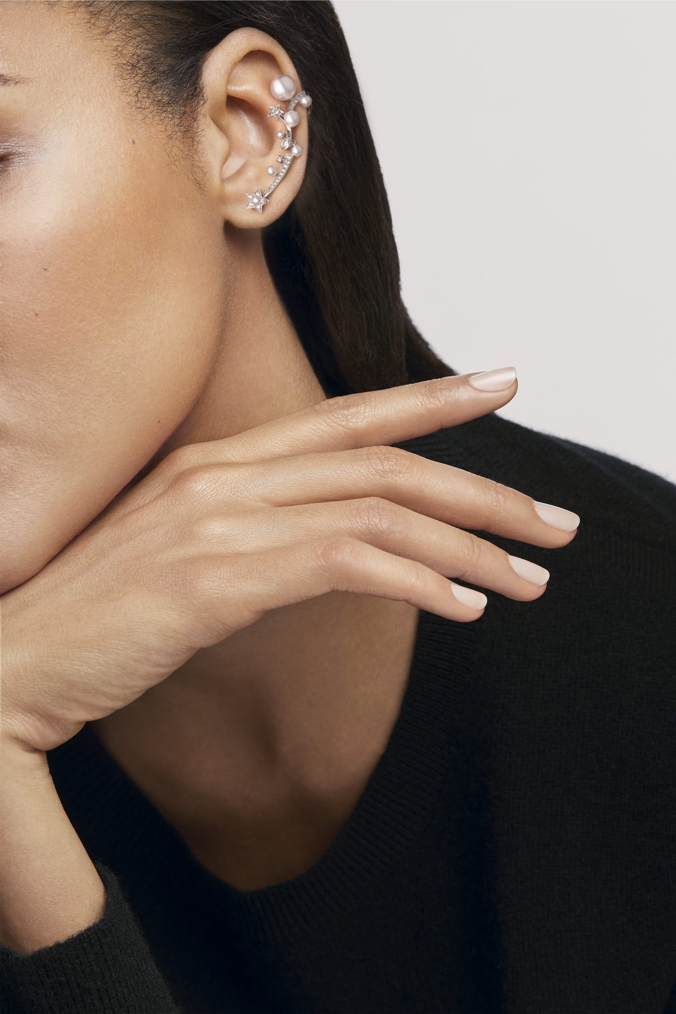 Comète Perlée ear cuff - 4