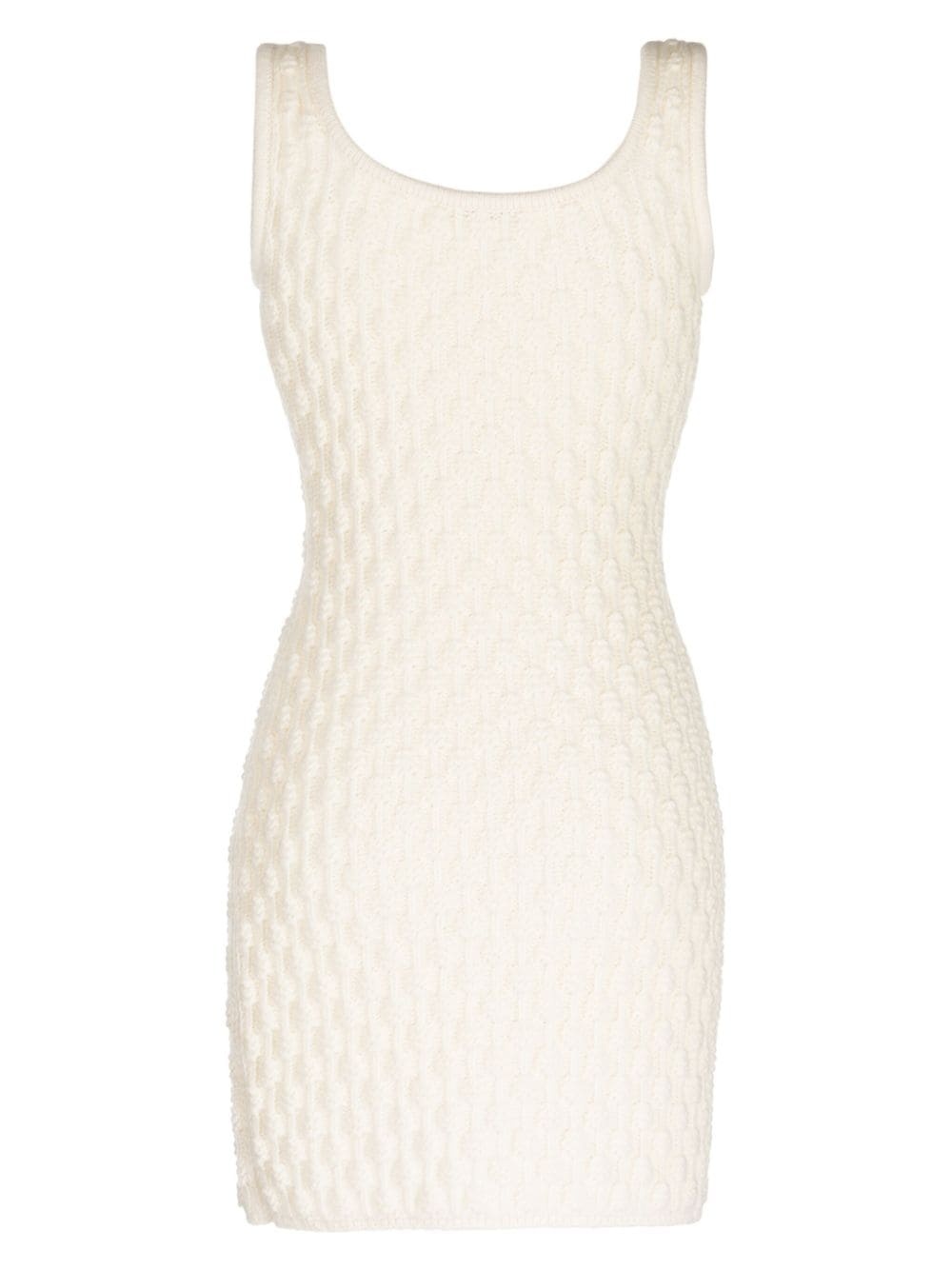 sleeveless 3D-knit minidress - 2