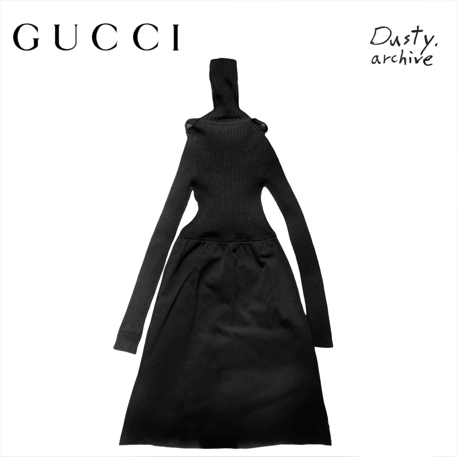 Gucci fall 1996 wool/nylon sweater dress S - 3