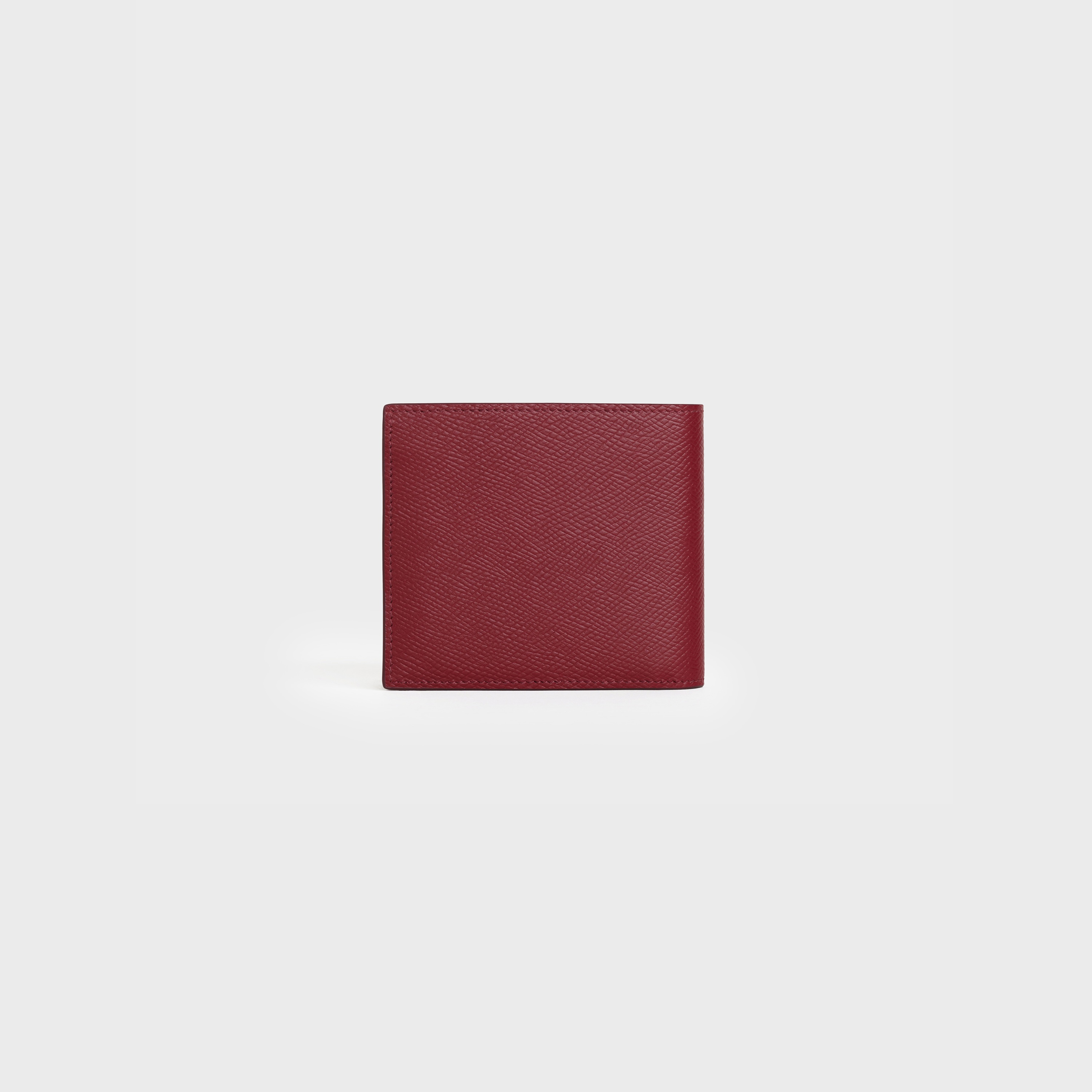BI-FOLD WALLET WITH COIN  IN  GRAINED CALFSKIN - 3