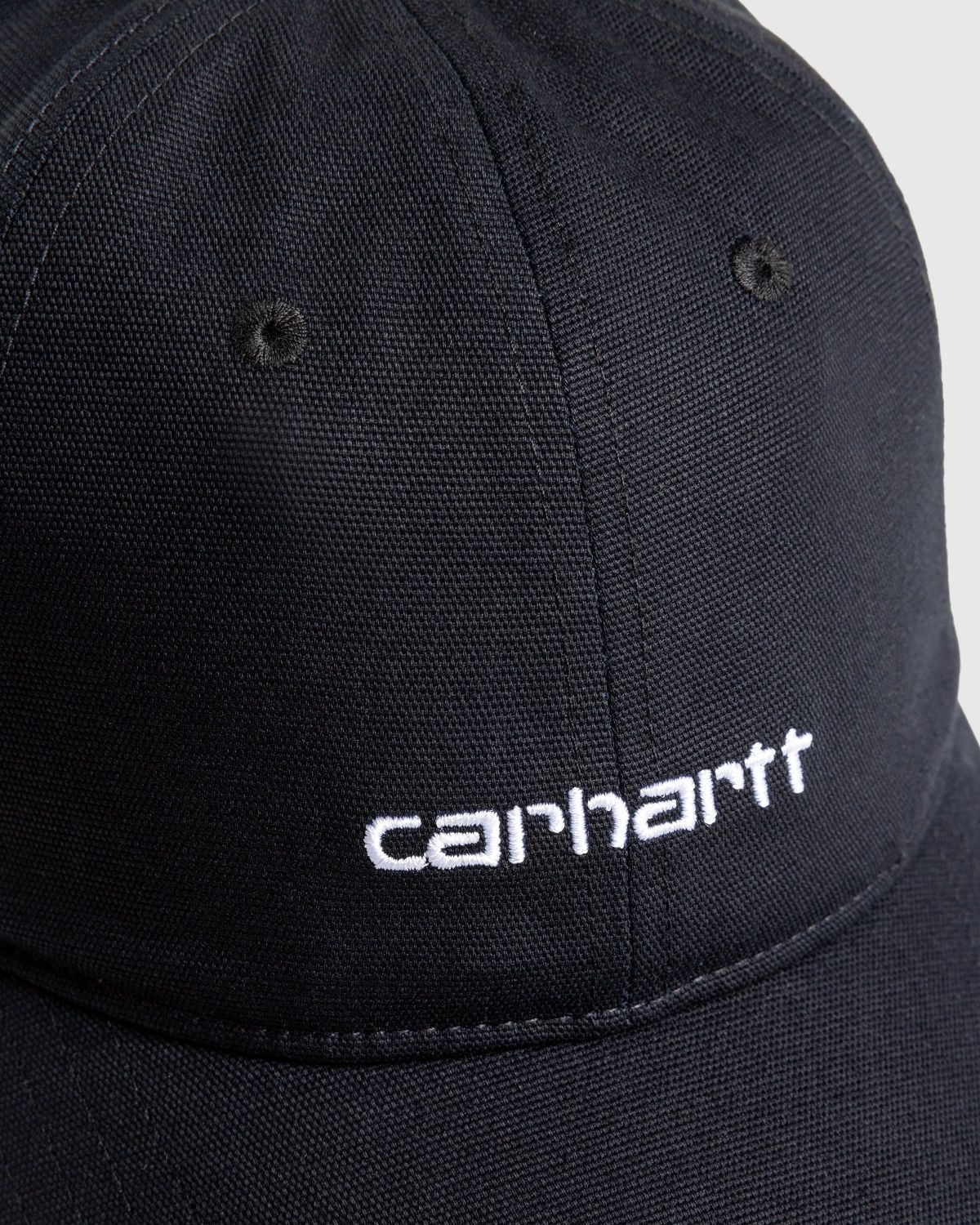 Carhartt WIP – Canvas Script Cap Black/White - 5