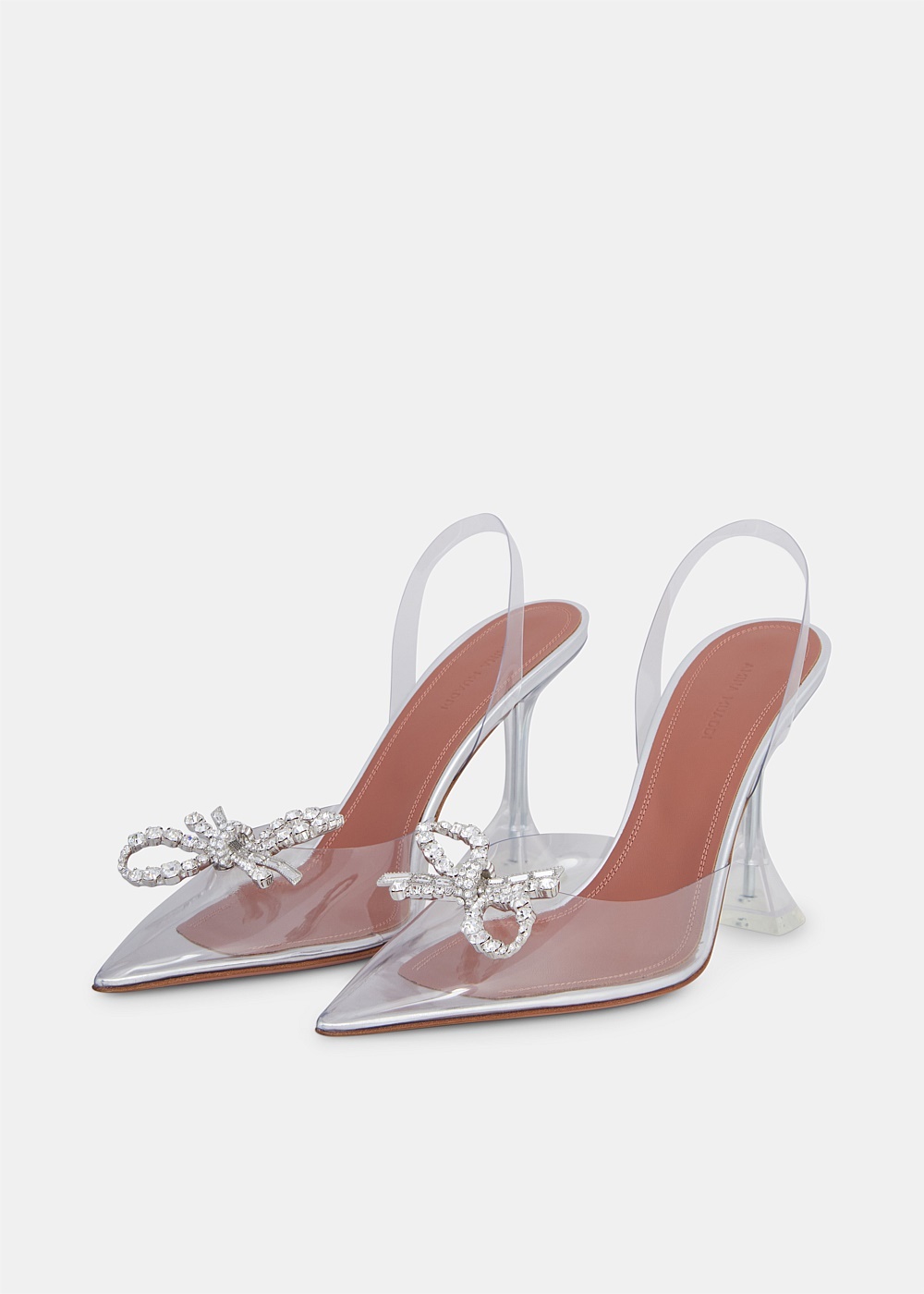 Clear PVC Rosie Glass Slingback Pump - 2