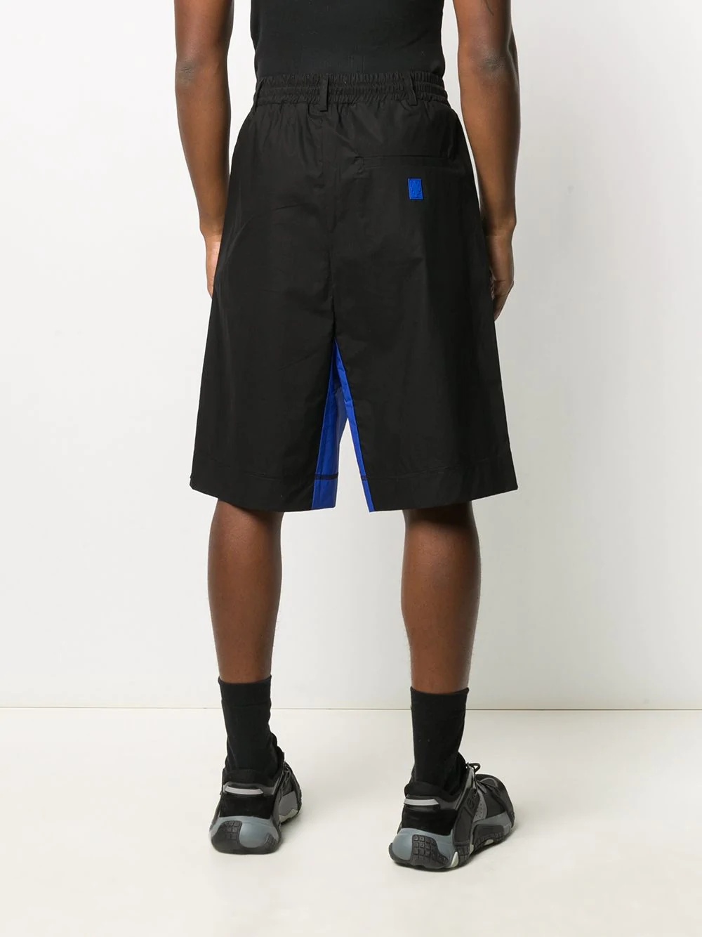 contrast panel detail shorts - 4