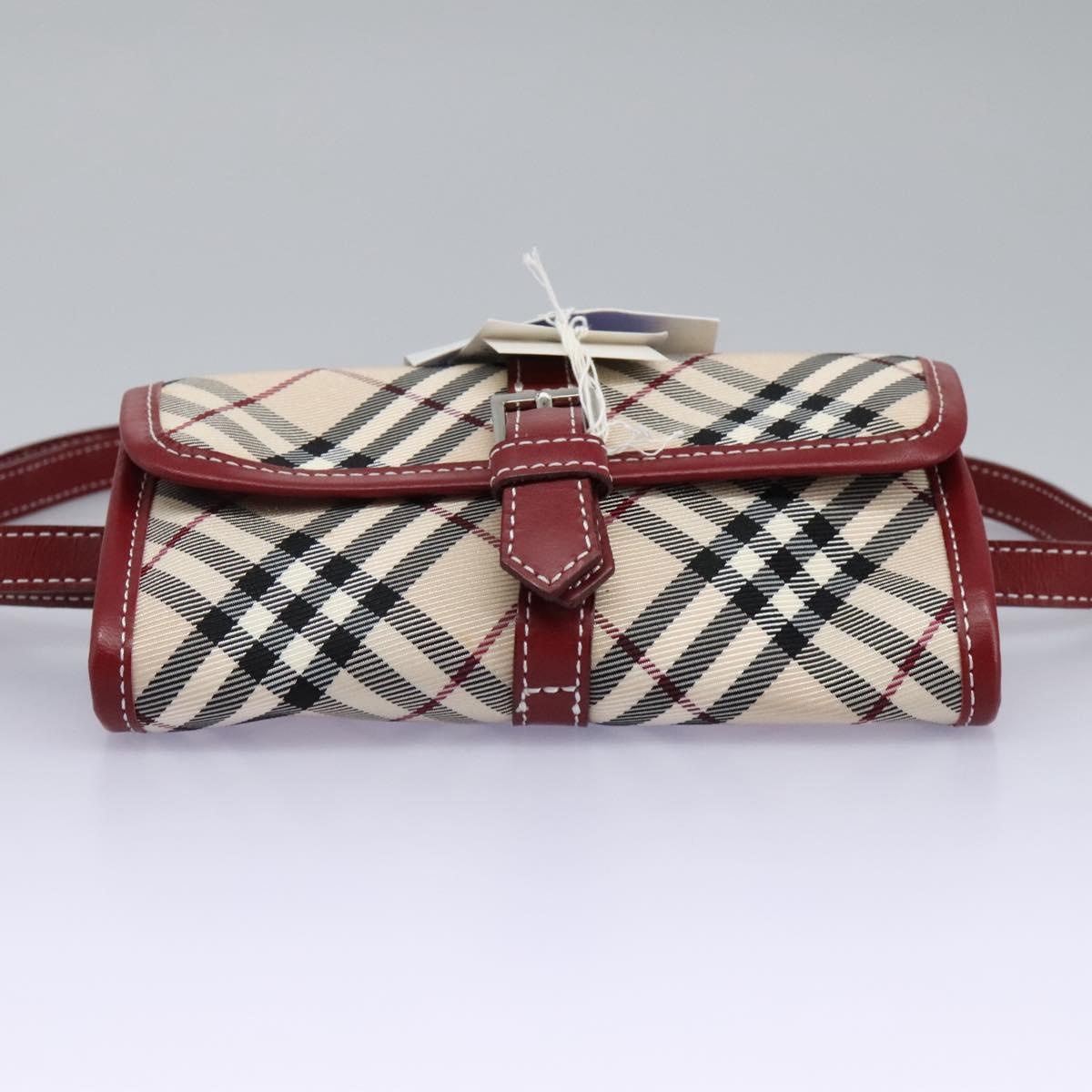 Burberry Nova Check Blue Label Waist Bag Canvas Beige - 5