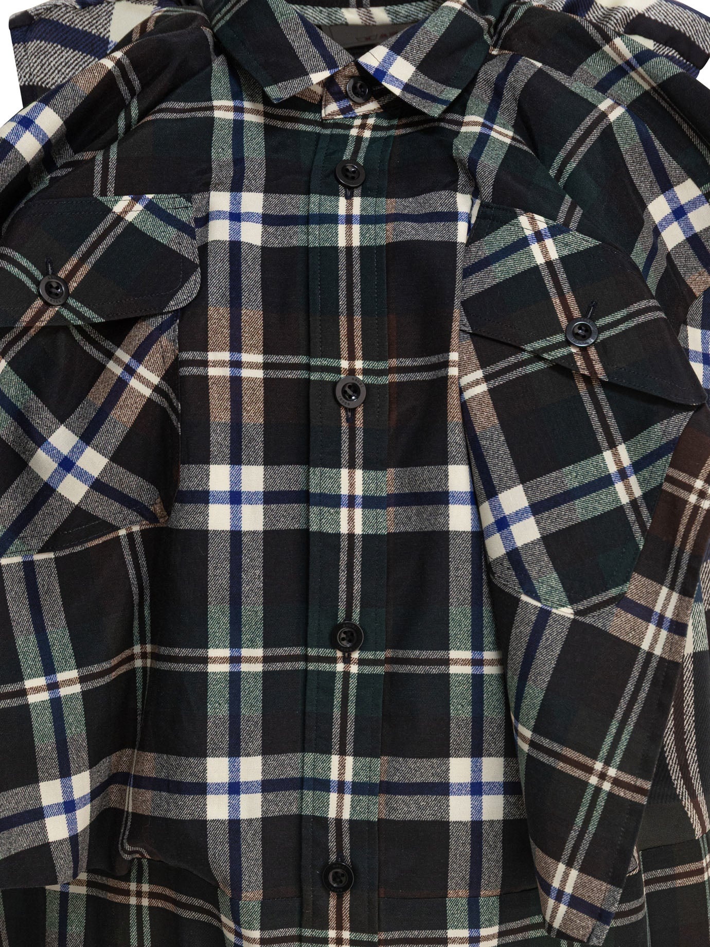 Sacai Plaid Print Dress - 3