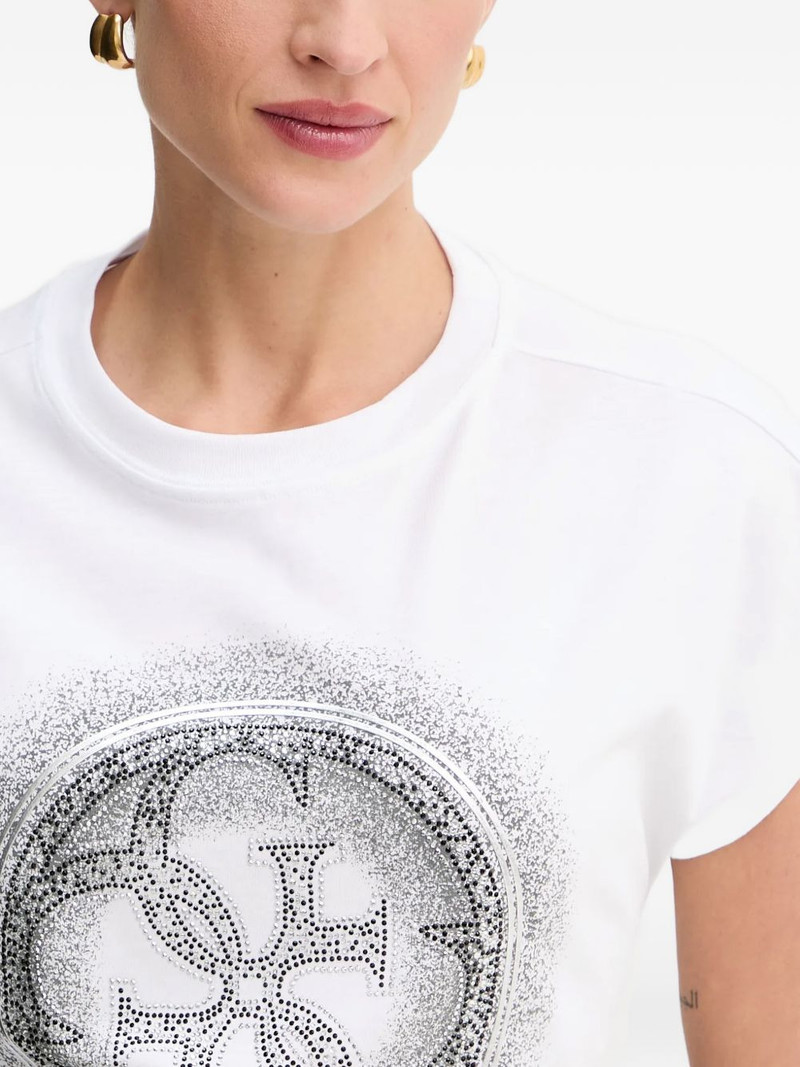 4G rhinestone-embellished T-shirt 4