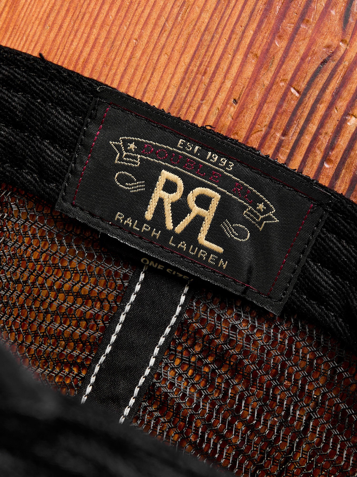 RRL by Ralph Lauren Double RL Ranch Trucker Cap in Black | REVERSIBLE