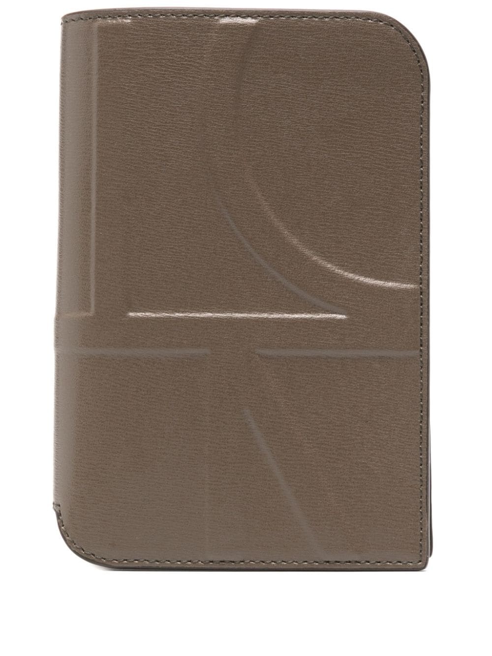 embossed-monogram passport holder - 1