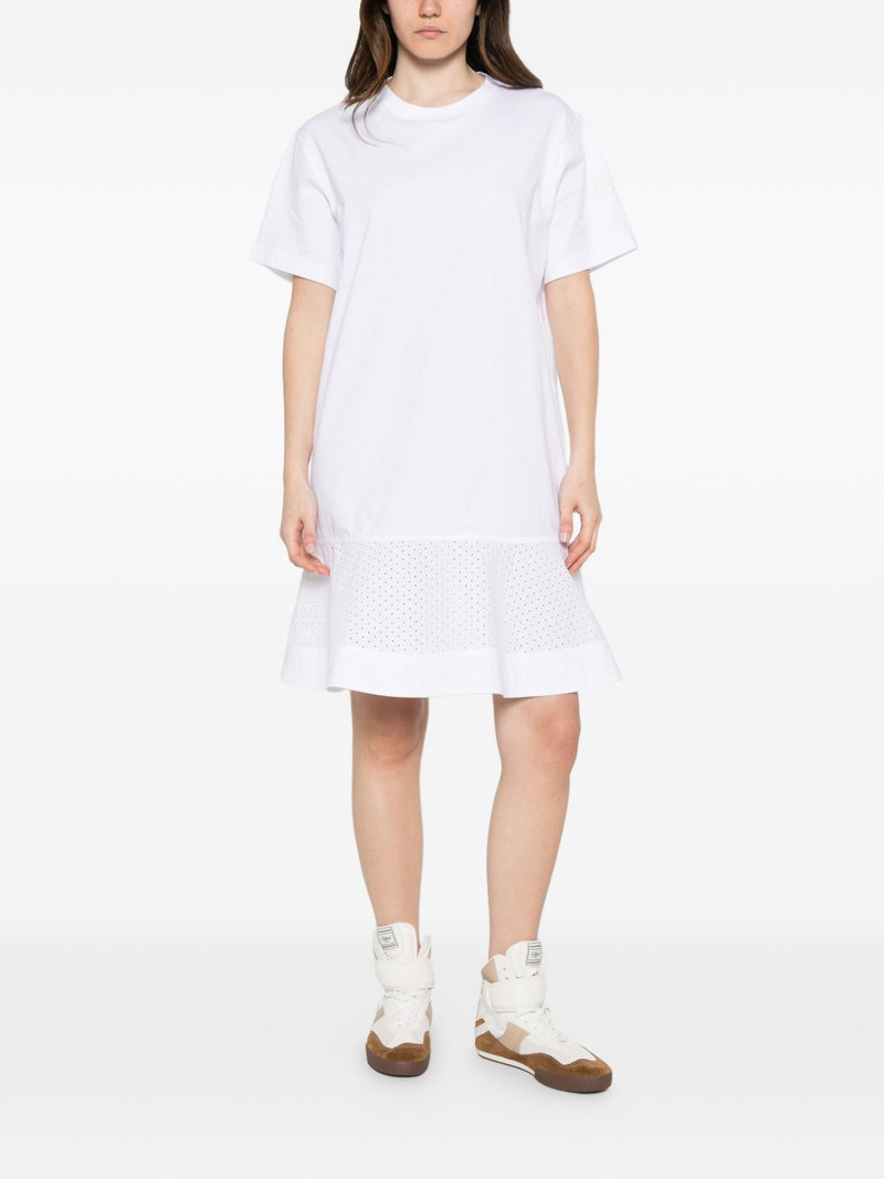 Moncler ruffled-hem mini dress outlook