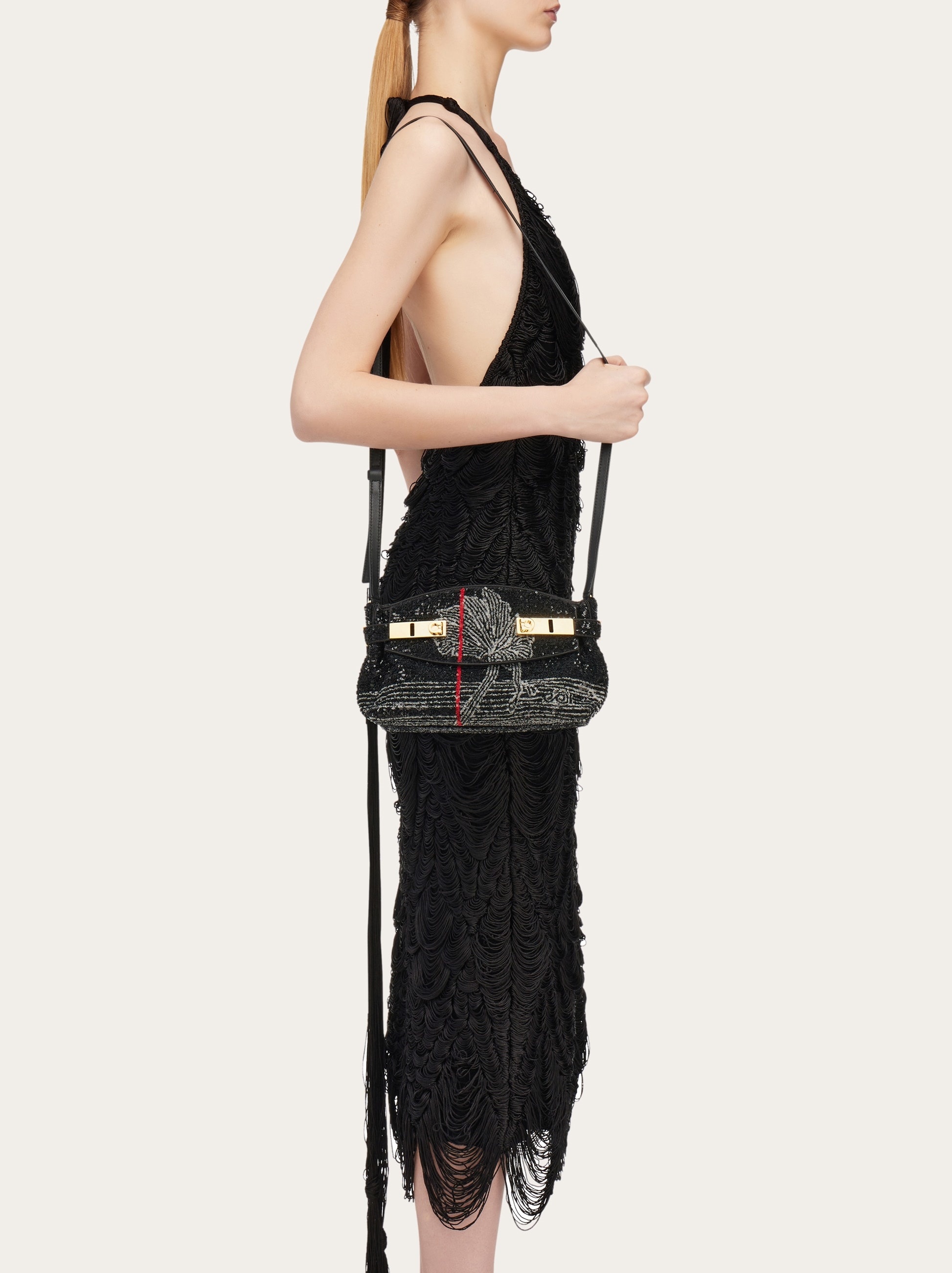 Hug handbag with sequins (S) - 3