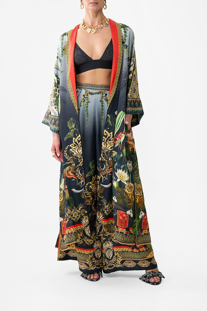 CAMILLA LONG ROBE WITH NARROW COLLAR outlook