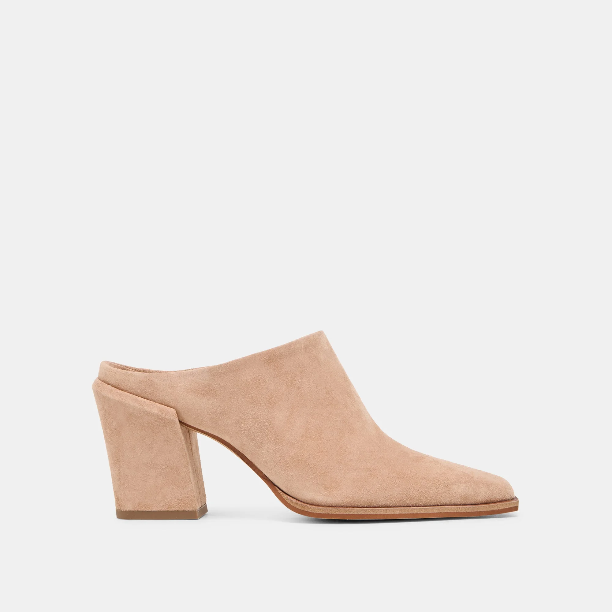 LINDI MULES TOFFEE SUEDE - 1