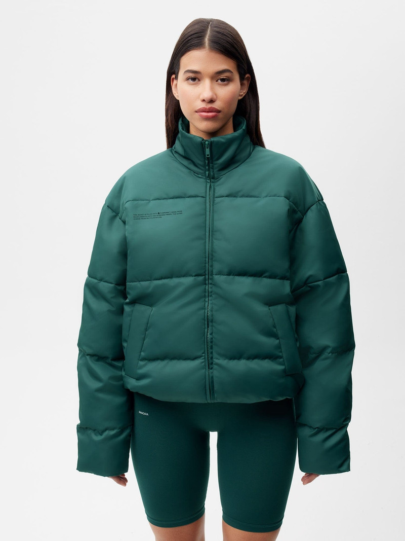 PANGAIA Womens FLWRDWN™ Bomber Jacket - Foliage Green outlook