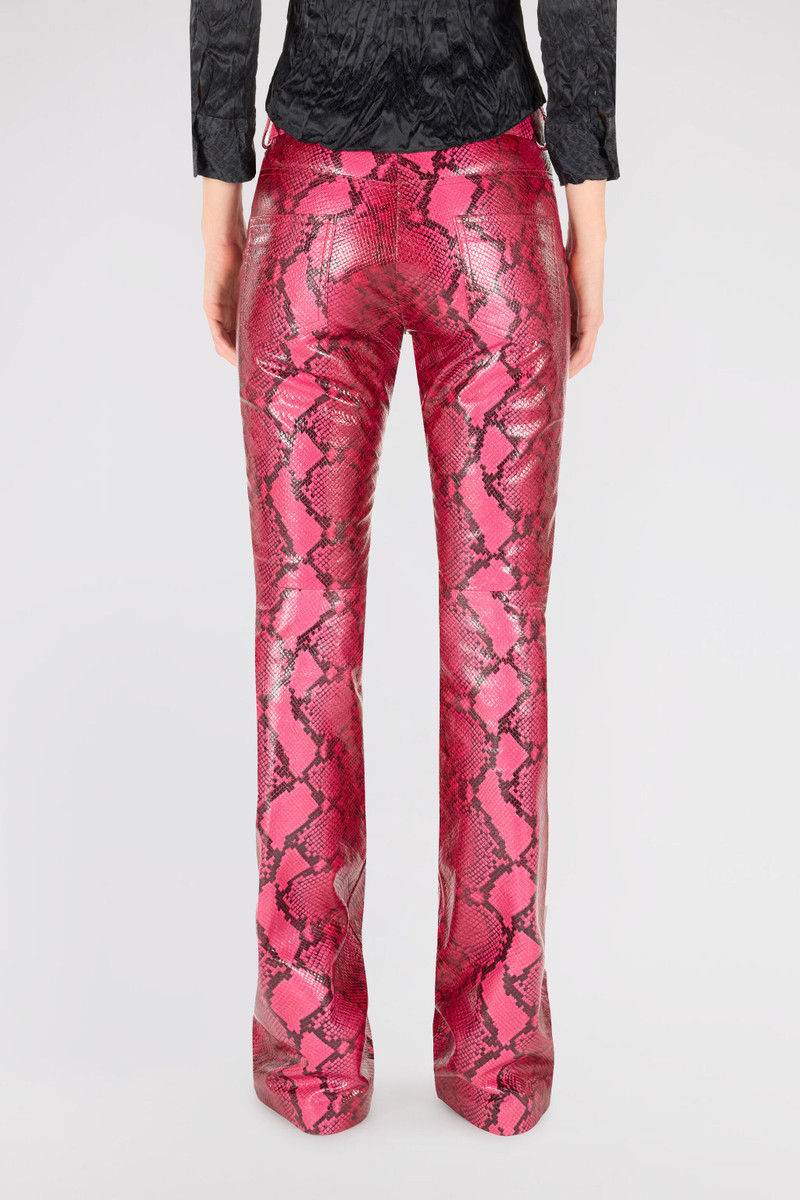 Shiny Python-Print Pants 4